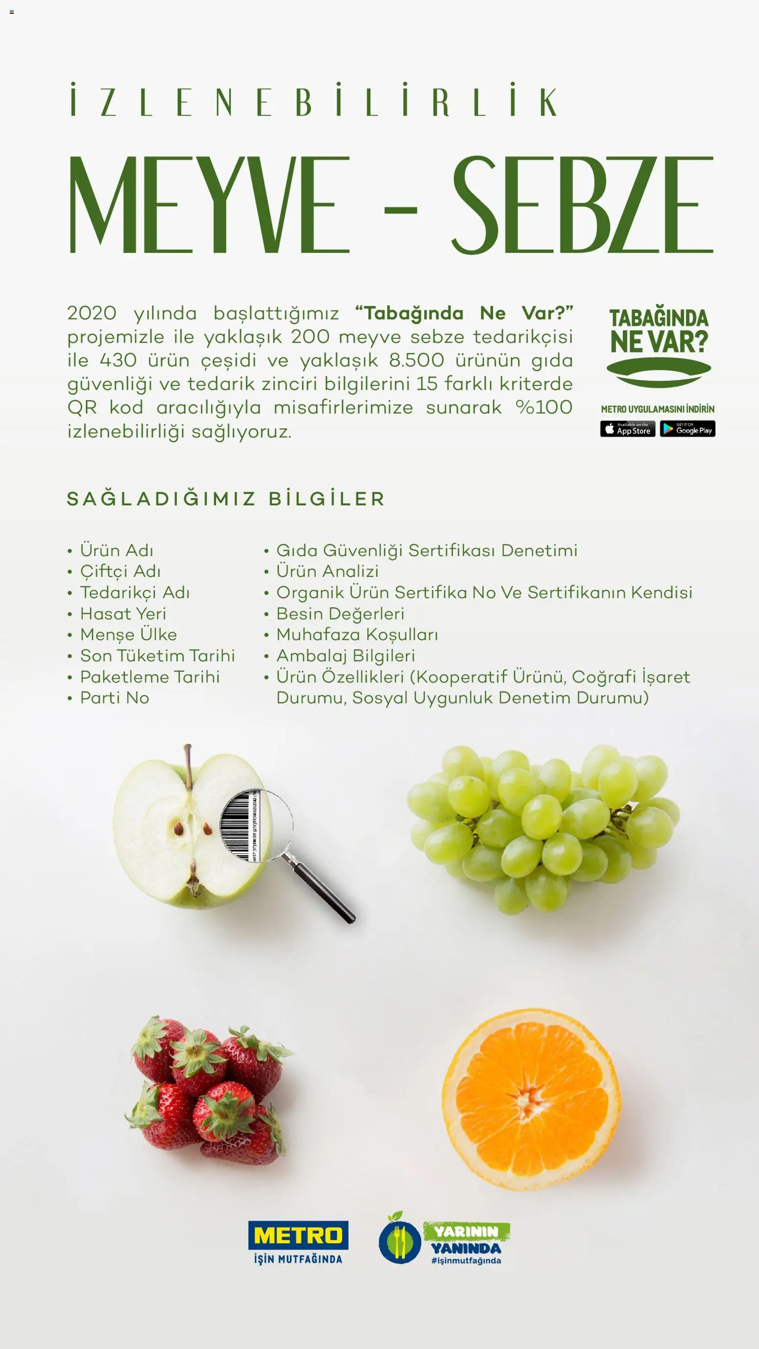 Metro - Sürdürülebilir Ürünler Kataloğu - 28.07.2025 tarihinden itibaren geçerlidir | Sayfa: 10 | Ürünler: Sebze, Meyve