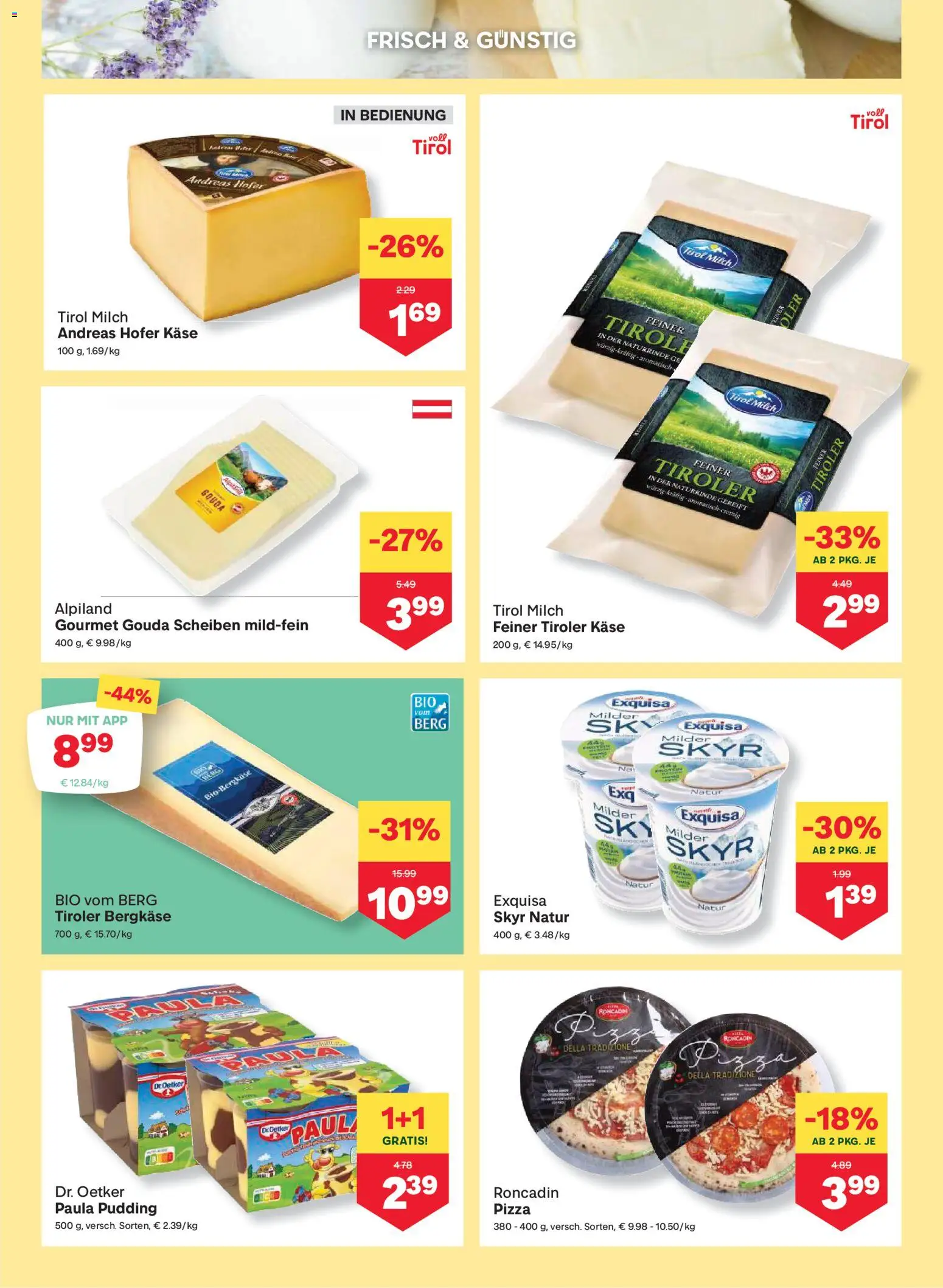 MPREIS Altenmarkt im Pongau gültig ab 06.02.2026 | Seite: 5 | Produkte: Milch, Käse, Pizza