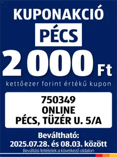 Aldi Kupón Akció | Pécs - amely érvényes a következő dátumtól: 28.07.2025