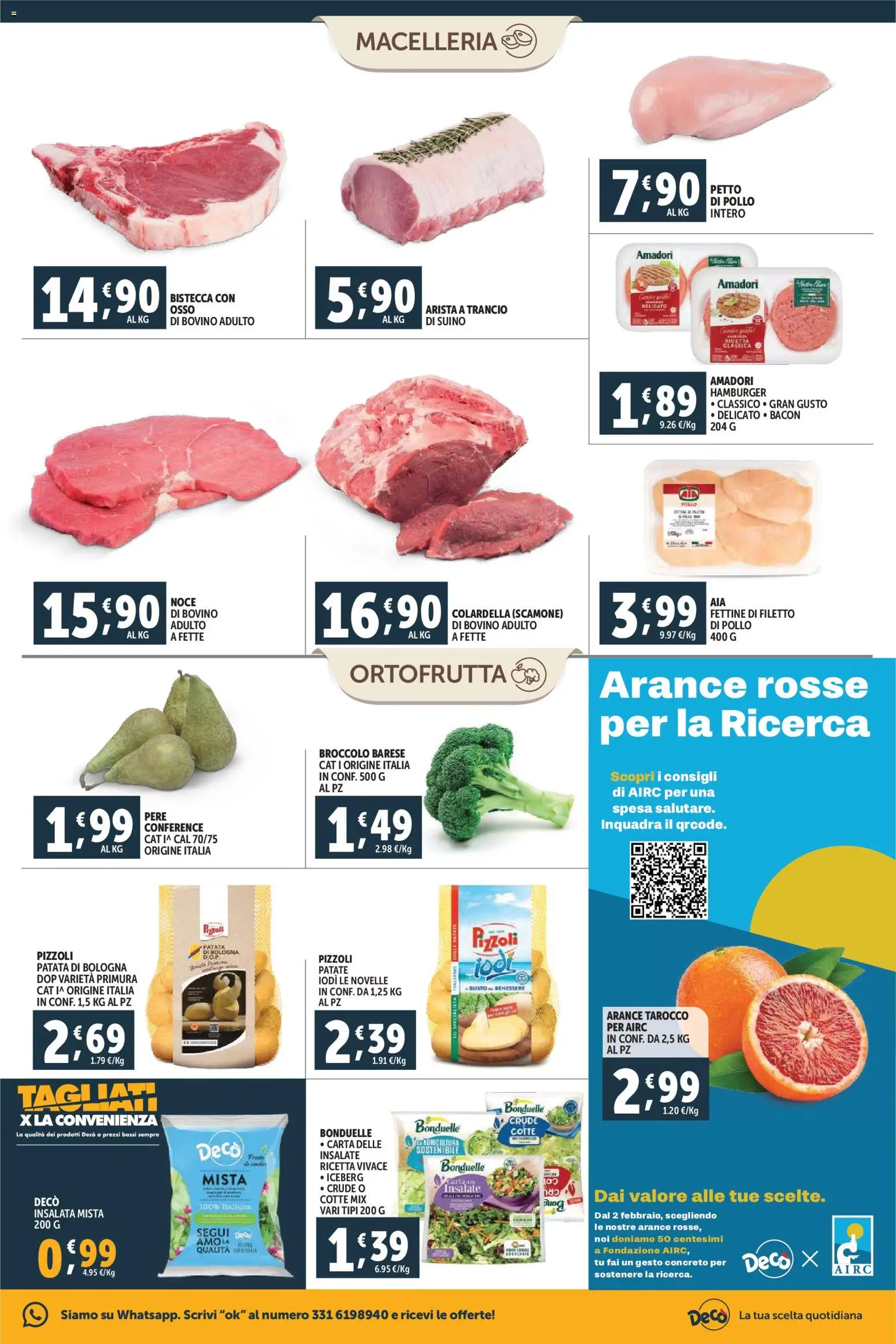 Volantino Decò del 30.01.2026 | Pagina: 5 | Prodotti: Bovino, Pollo, Tè, Insalata