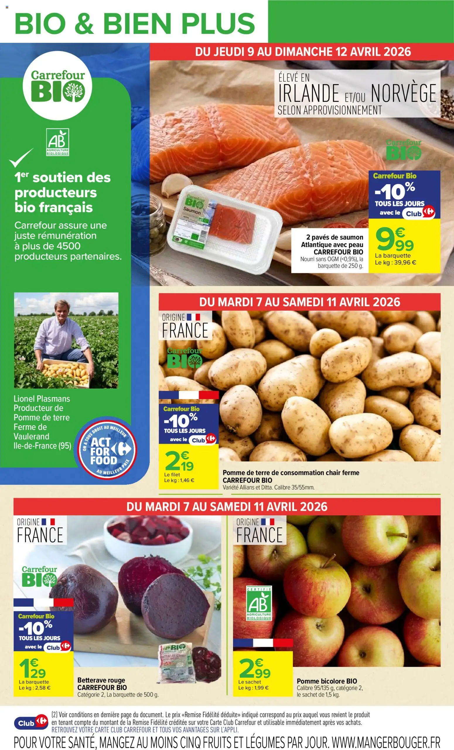 {H1} | Page: 5 | Produits: Pomme bicolore, Pomme, Betterave, Saumon