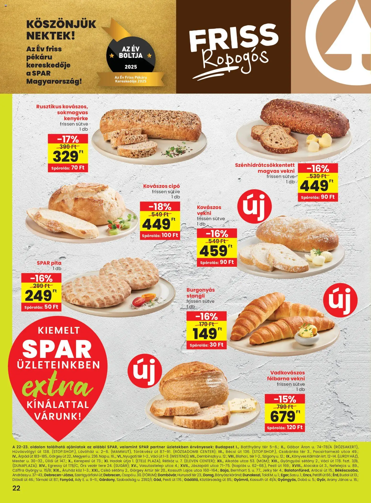 Spar akciós ujság - amely érvényes a következő dátumtól: 30.10.2025 | Oldal: 3 | Termékek: Stangli, Pita