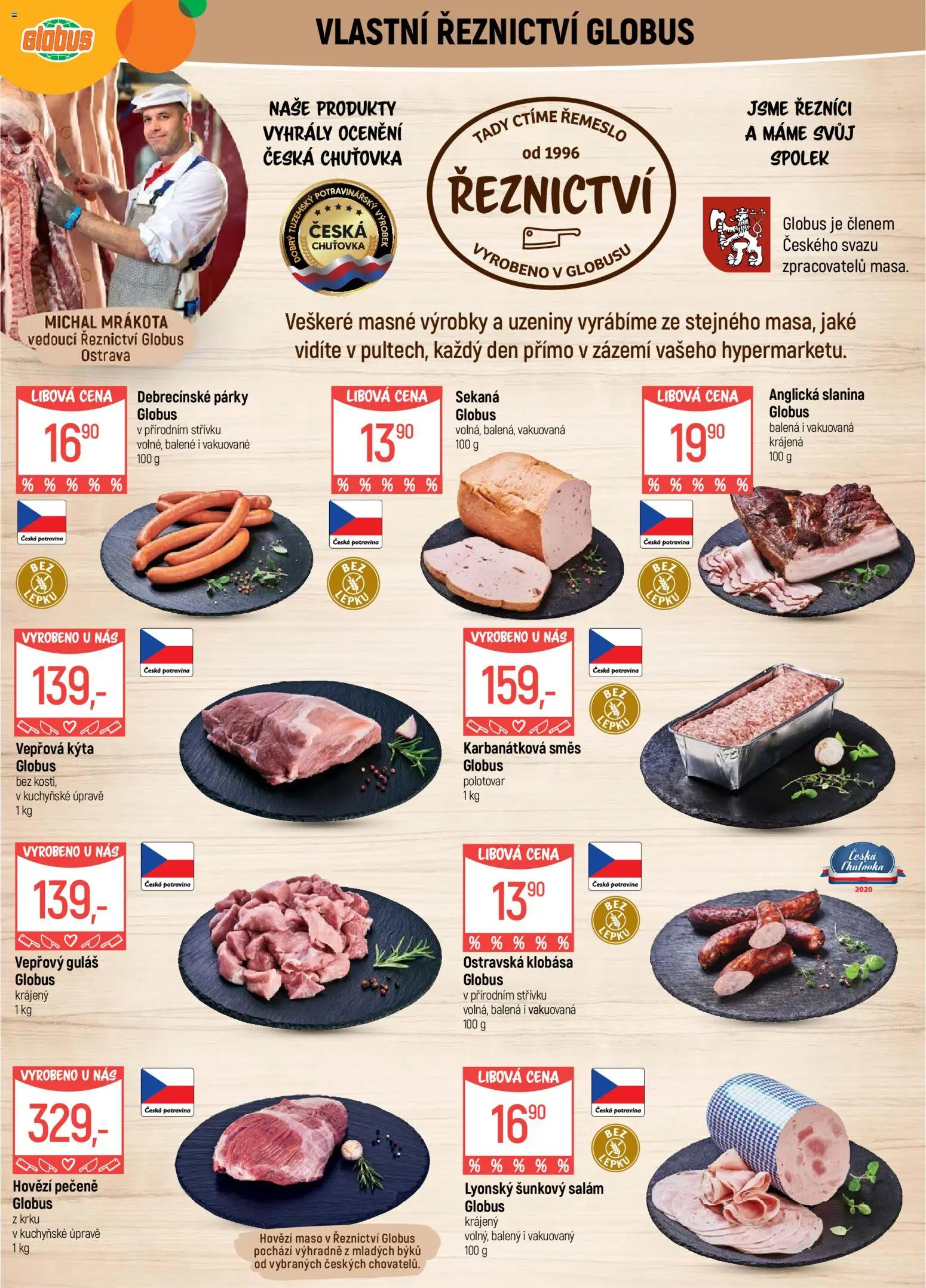 Globus leták - Ostrava od 08.04.2026 | Strana: 5 | Produkty: Globus, Anglická slanina, Guláš, Slanina