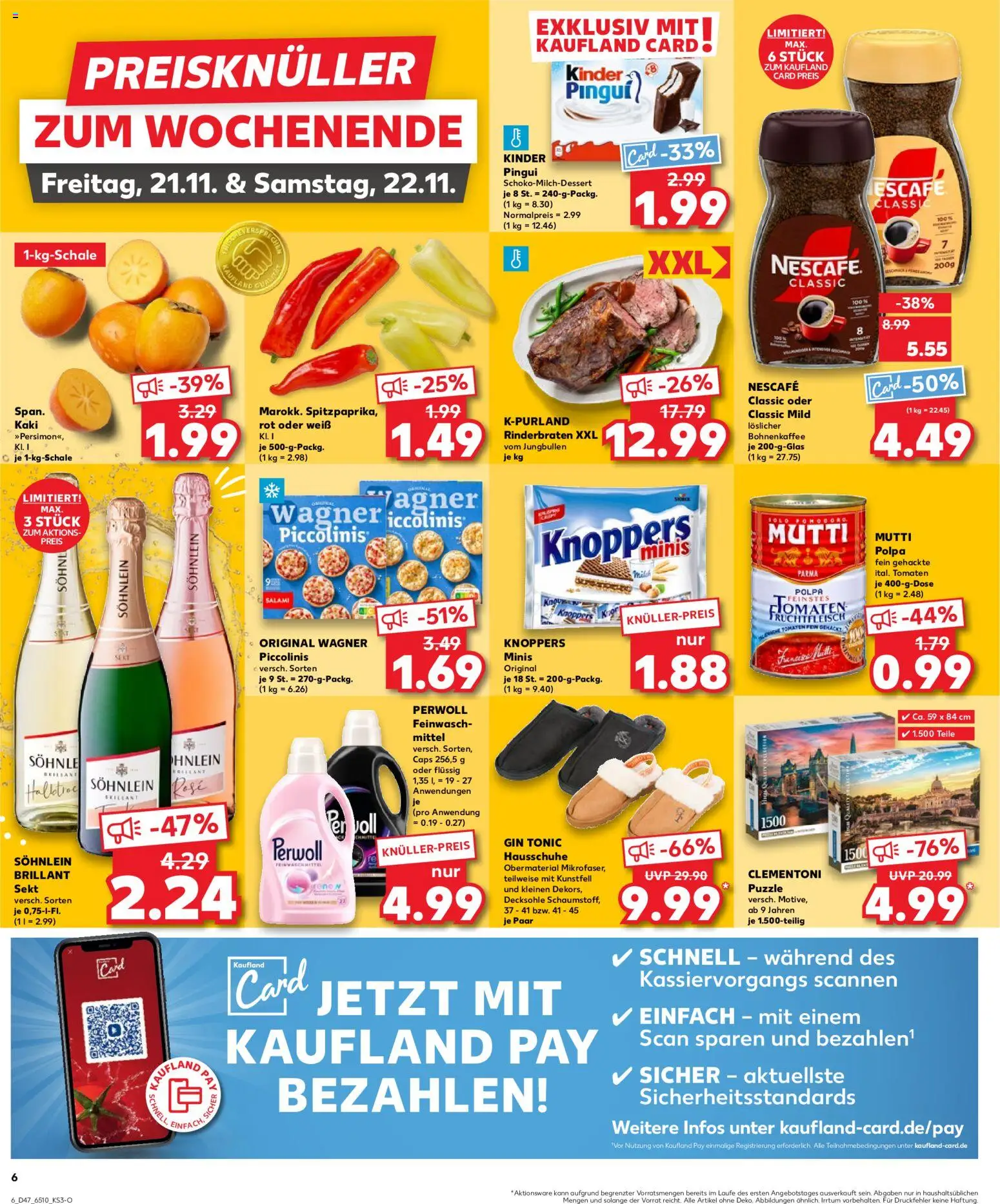 {H1} | Pagina: 6 | Producten: Salami, Tomaten, Gin, Kinder