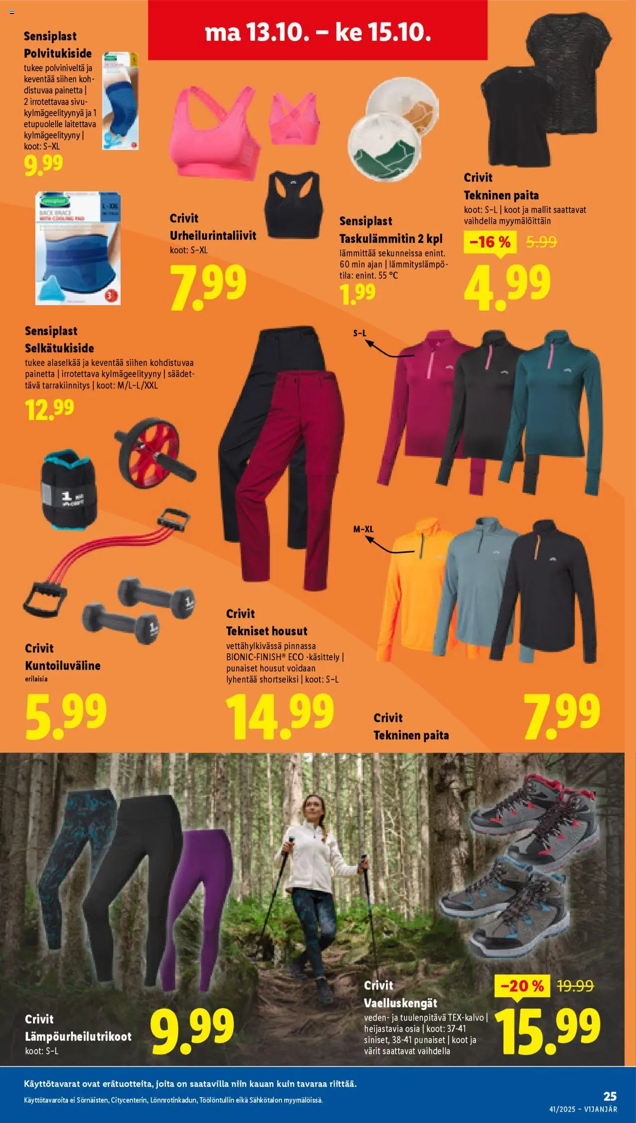 Lidl tarjoukset - Tampere – voimassa 09.10.2025 alkaen | Sivu: 33 | Tuotteet: Paita, Housut