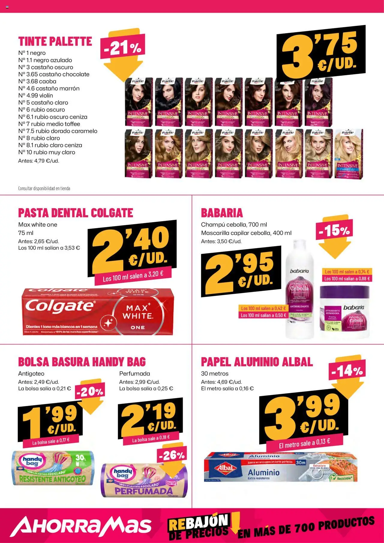 AhorraMas folleto │ válido desde el 16.10.2025 | Página: 15 | Productos: Tinte, Champú, Chocolate, Cama