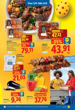 Lidl erbjudanden - Förhandsvisning av reklamblad från butik Lidl aktuell från 01.04.2026 | Sida: 9 | Produkter: Grillost, Aubergine