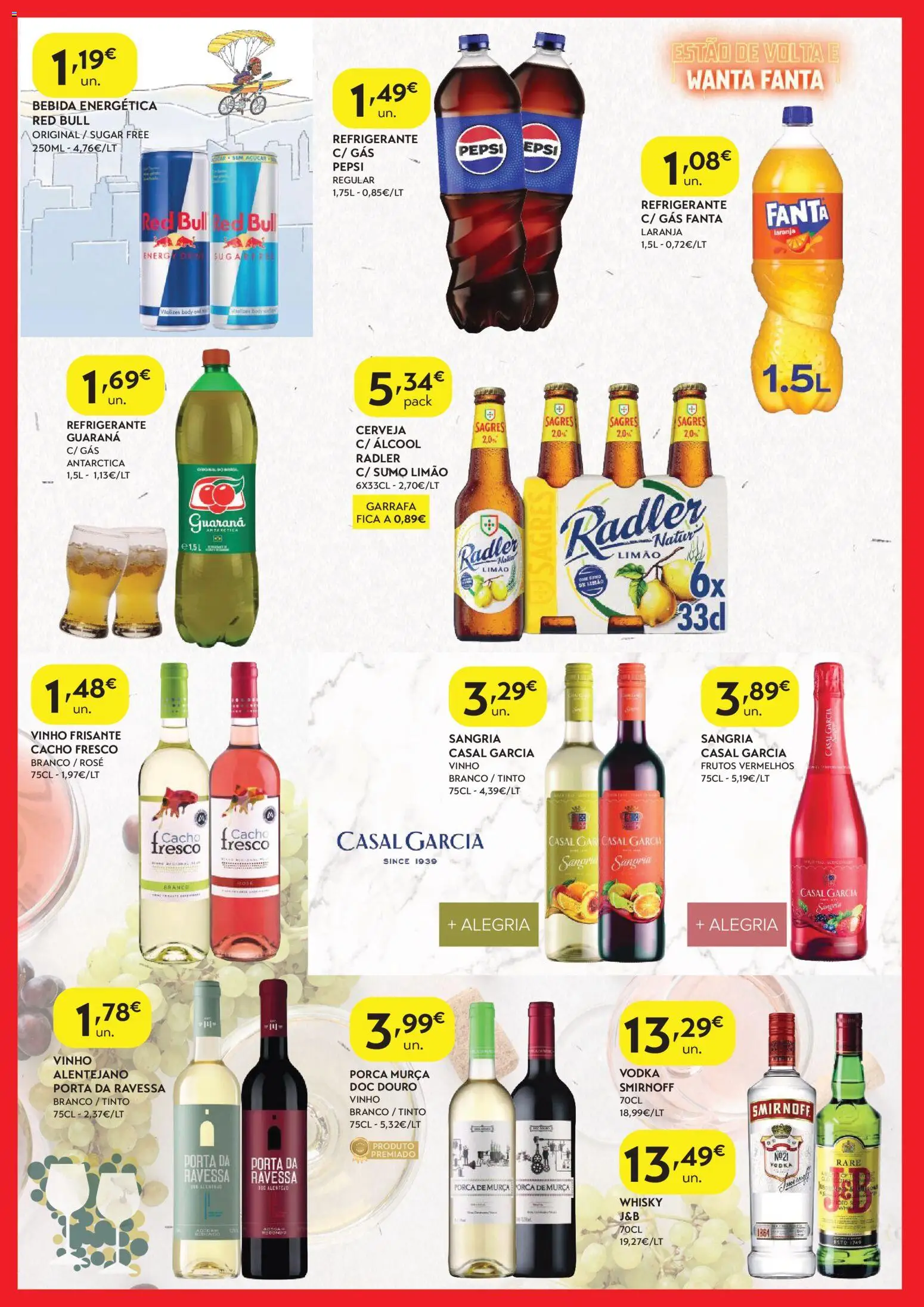 Spar - folheto │ válido de 23.12.2025 | Página: 6 | Produtos: Fanta, Sumo, Vinho, Açúcar
