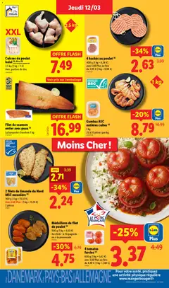 LIDL - Prévisualisation de Filet de saumon entier avec peau, La barquette d'environ 1 kg valide à partir de 12.03.2026 | Page: 7