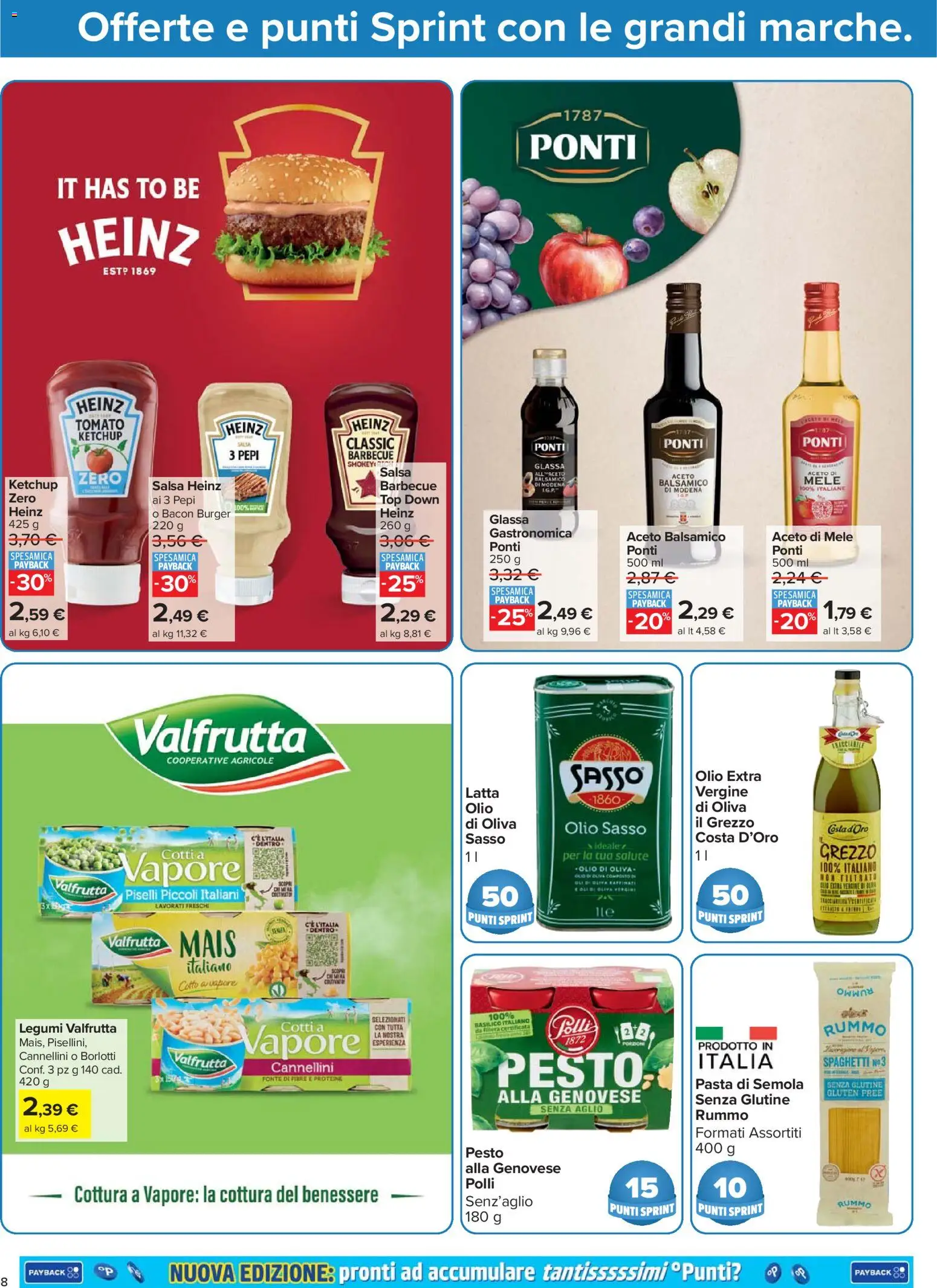 Volantino Carrefour del 02.01.2026 | Pagina: 8 | Prodotti: Cannellini, Olio, Pasta, Basilico