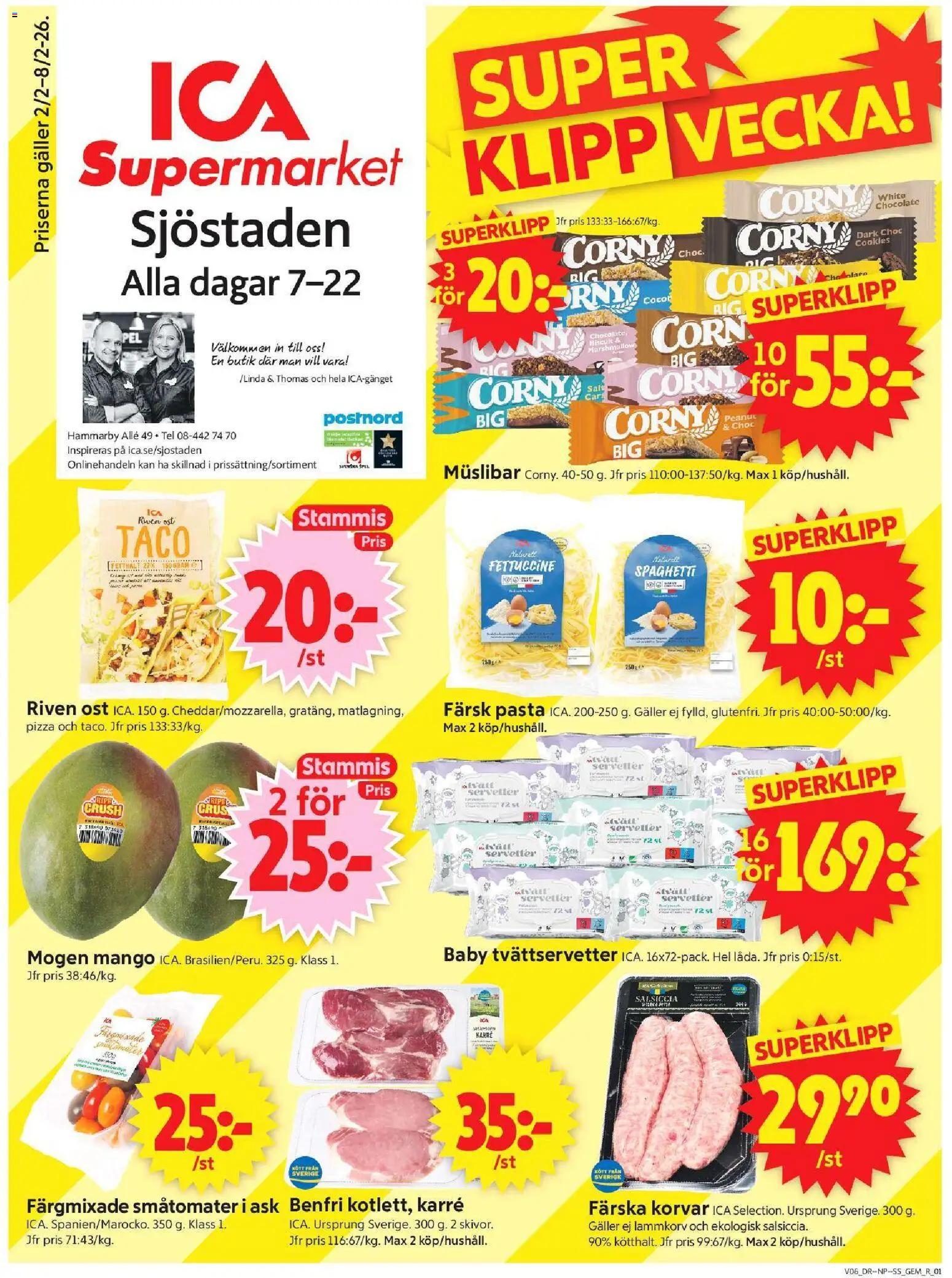 ICA Supermarket reklamblad aktuell från 02.02.2026 | Sida: 1