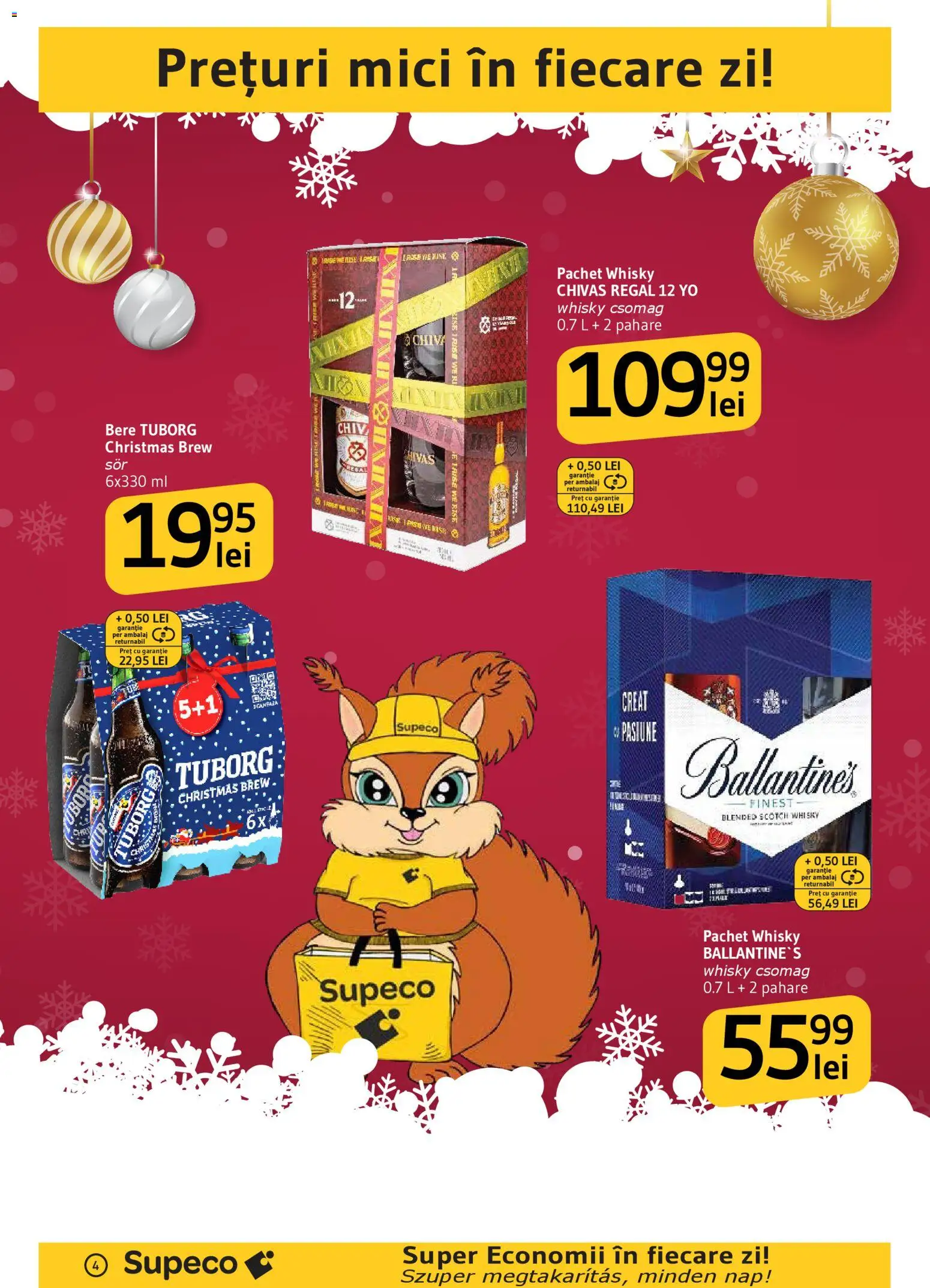 Noul catalog Supeco – valabil de la 11.12.2025 | Pagină: 4 | Produse: Pahare, Mici, Bere