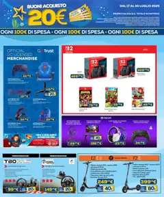 Volantino Euronics del 17.07.2025 | Pagina: 13 | Prodotti: Monitor, Laptop, Playstation, Scrivania