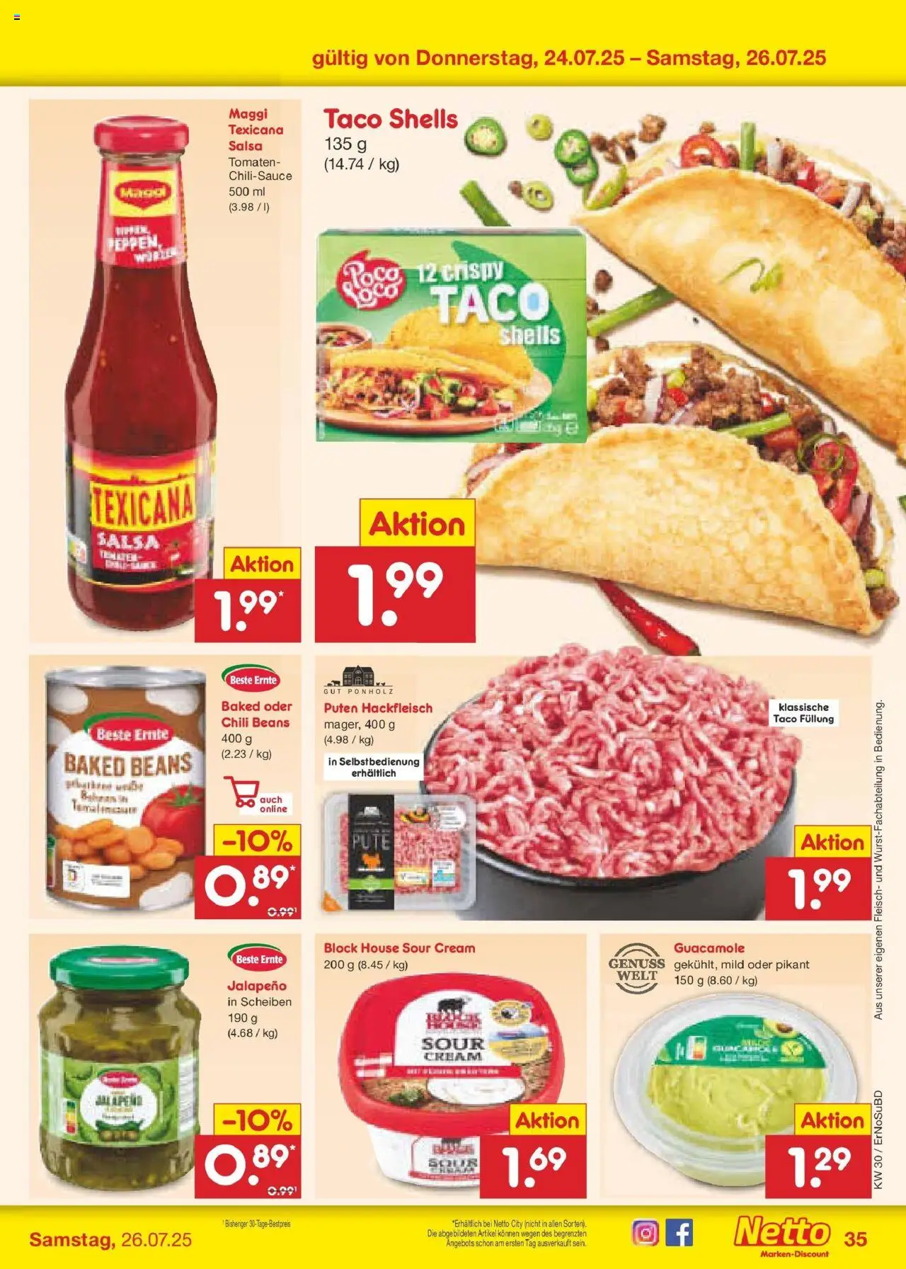 Netto Marken-Discount prospekt Jena-Lobeda	 - gültig ab dem 21.07.2025 | Seite: 49 | Produkte: Pute, Chili, Fleisch, Hackfleisch