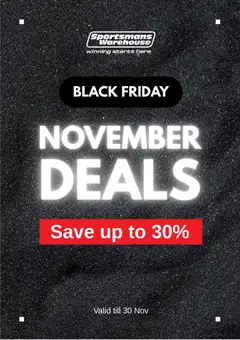Sportsmans Warehouse specials catalogue – valid from 18.11.2025