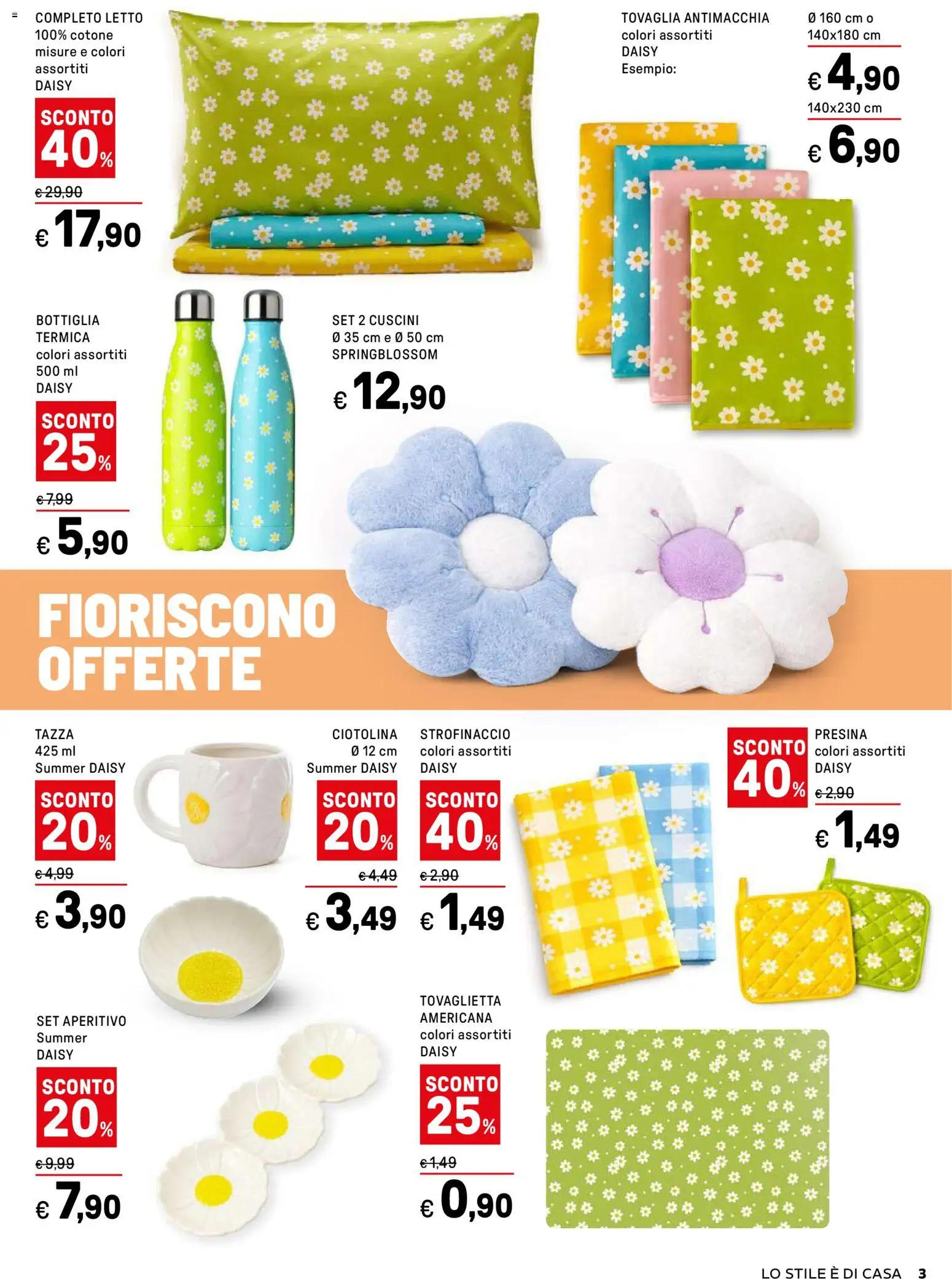 Volantino Iper del 07.04.2026 | Pagina: 3 | Prodotti: Presina, Letto, Bottiglia, Tovaglia