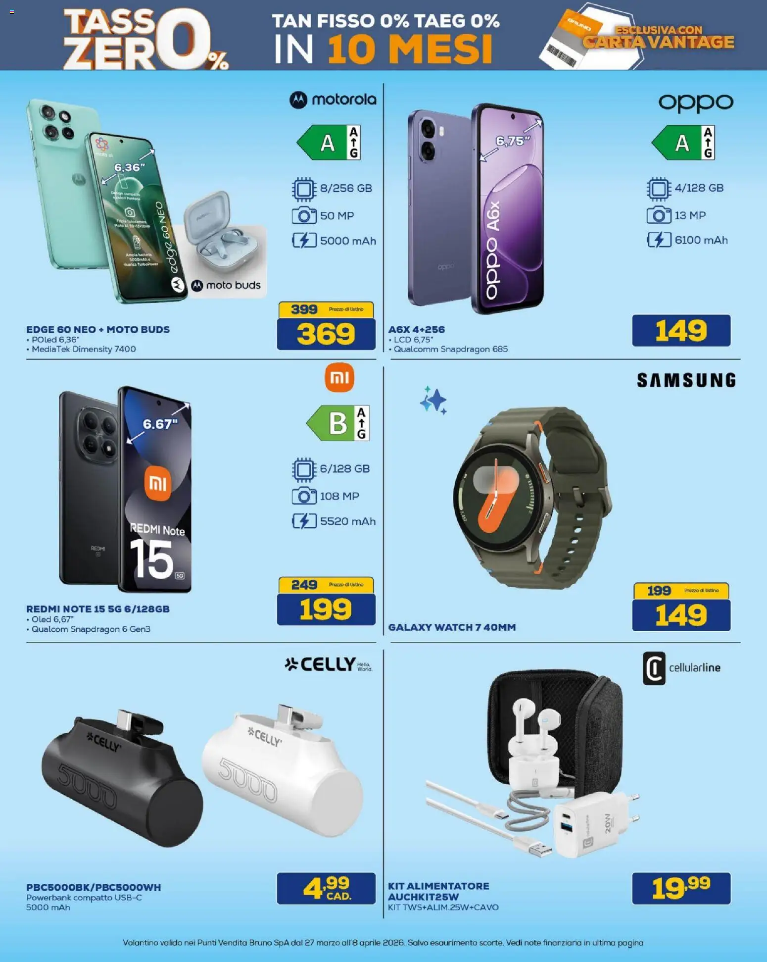 Volantino BRUNO del 27.03.2026 | Pagina: 5 | Prodotti: Fotocamera, Batteria, Samsung