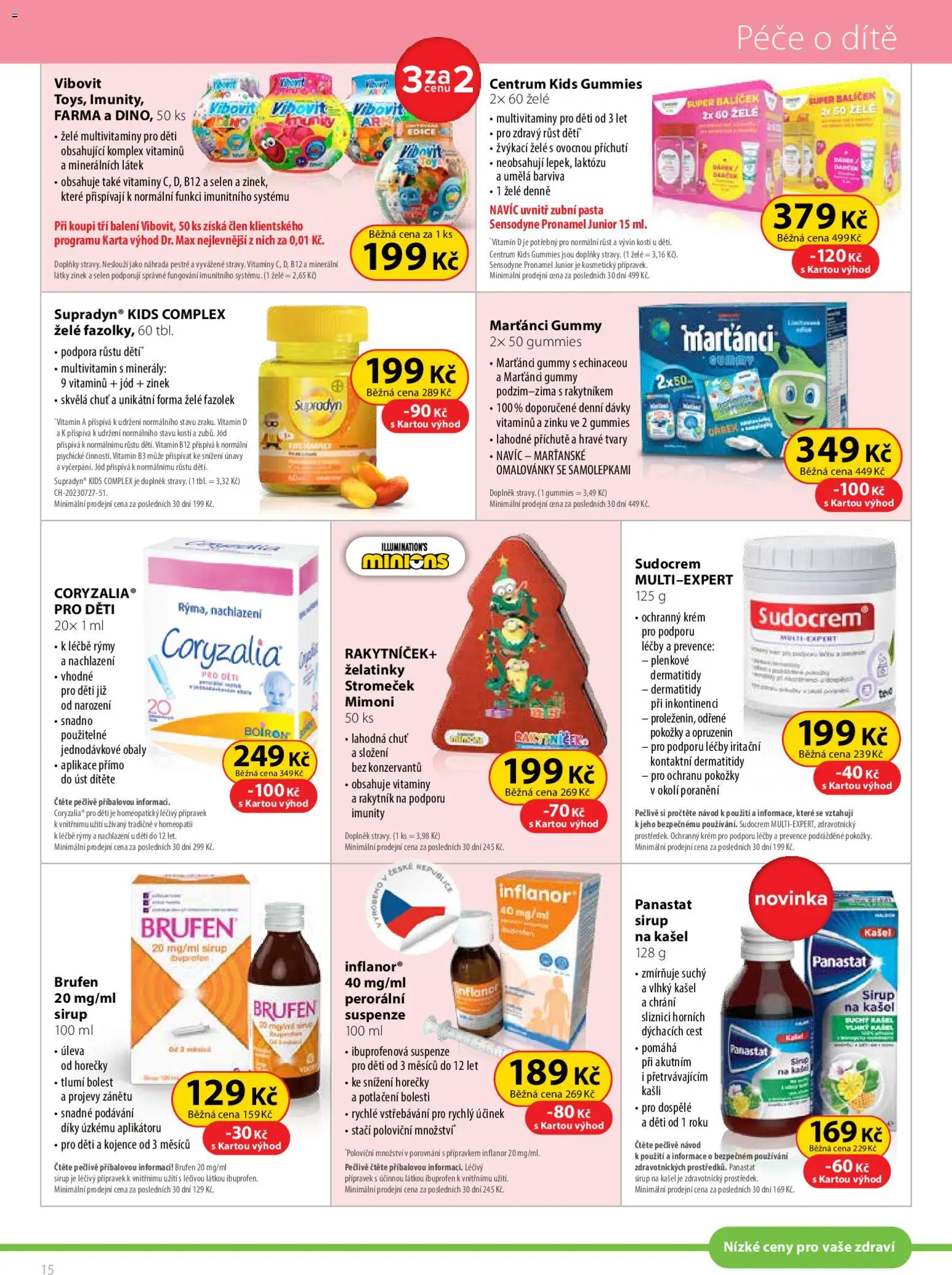 Dr. Max leták od 01.11.2025 | Strana: 15 | Produkty: Zubní pasta, Vitamin D, Sirup, Vibovit