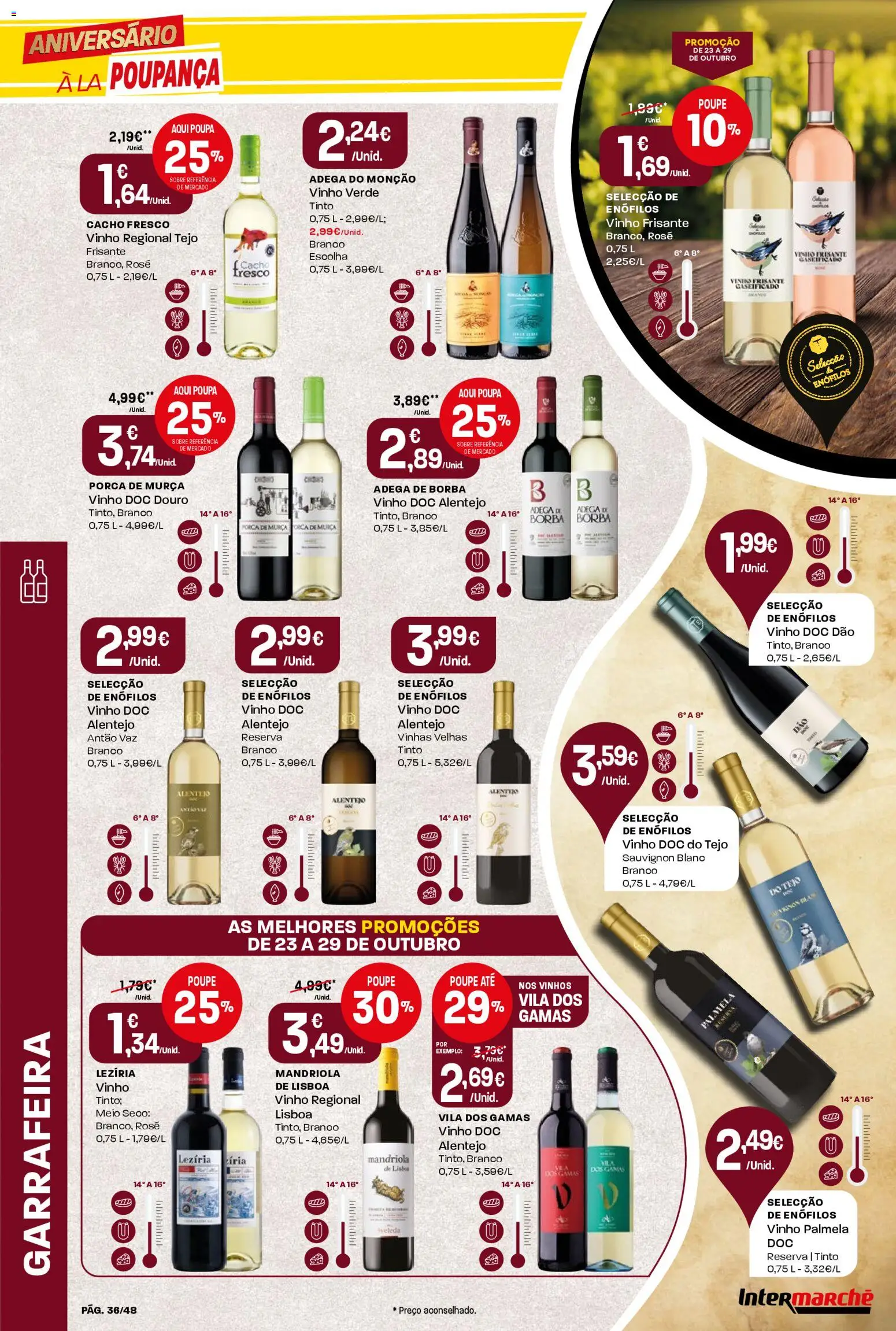 Intermarché folheto │ válido de 23.10.2025 | Página: 36 | Produtos: Vinho