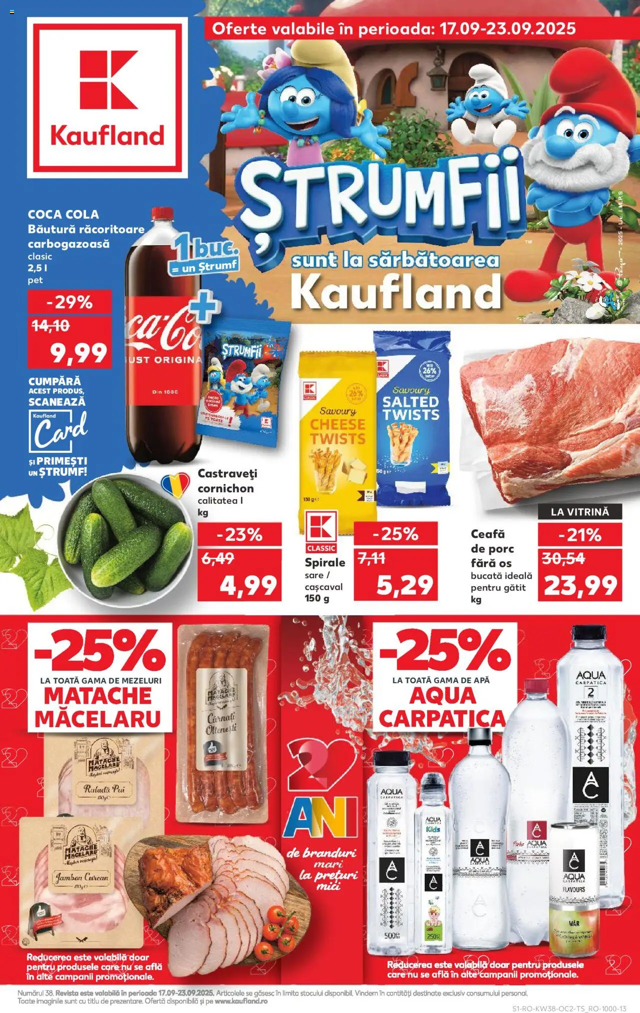 Noul catalog Kaufland – valabil de la 17.09.2025 | Pagină: 1 | Produse: Keçeli kalem, Hacıyatmaz Kedi Oyuncağı, Mici, Cârnați