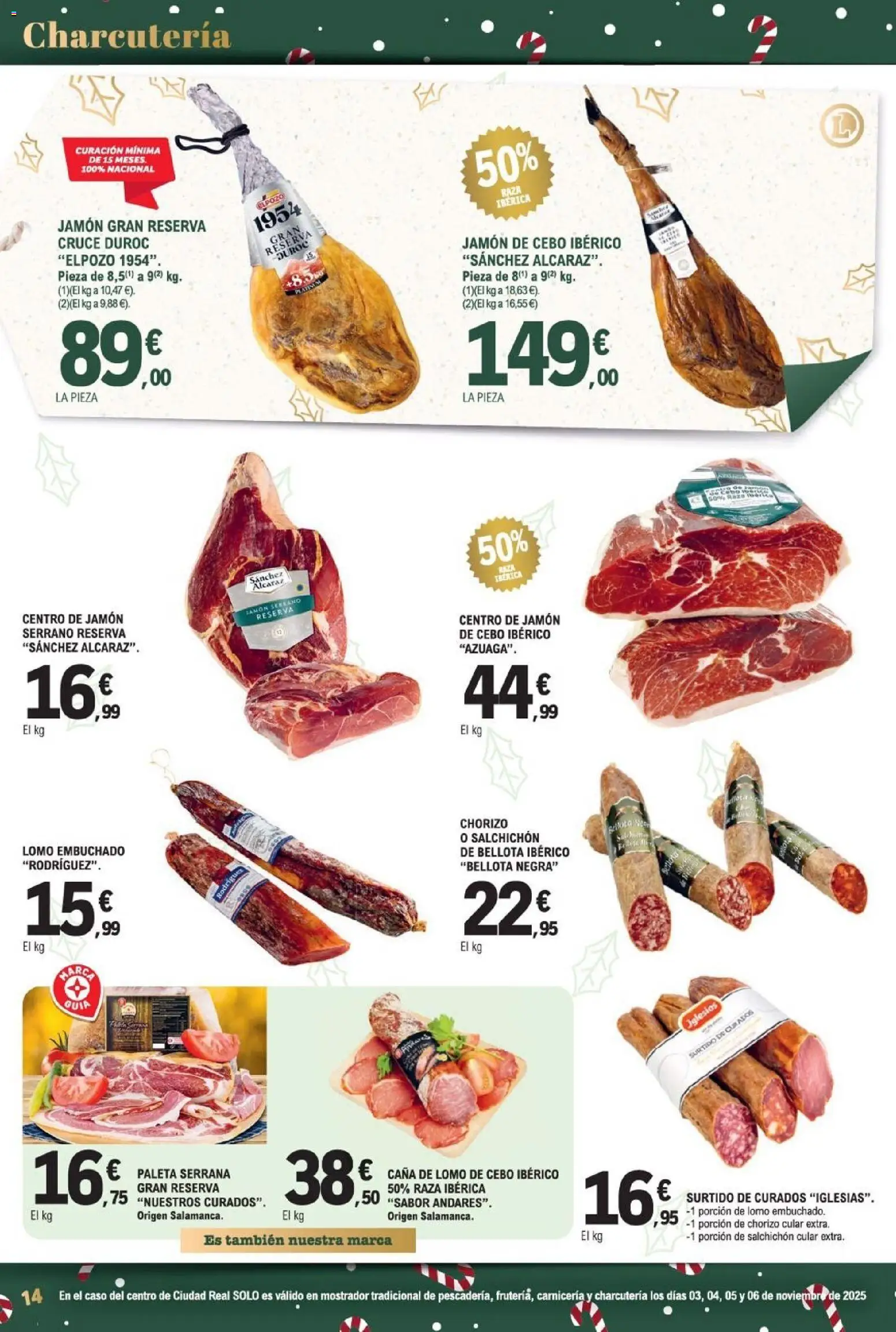 E.Leclerc folleto │ válido desde el 03.12.2025 | Página: 14 | Productos: Jamón serrano, Jamón