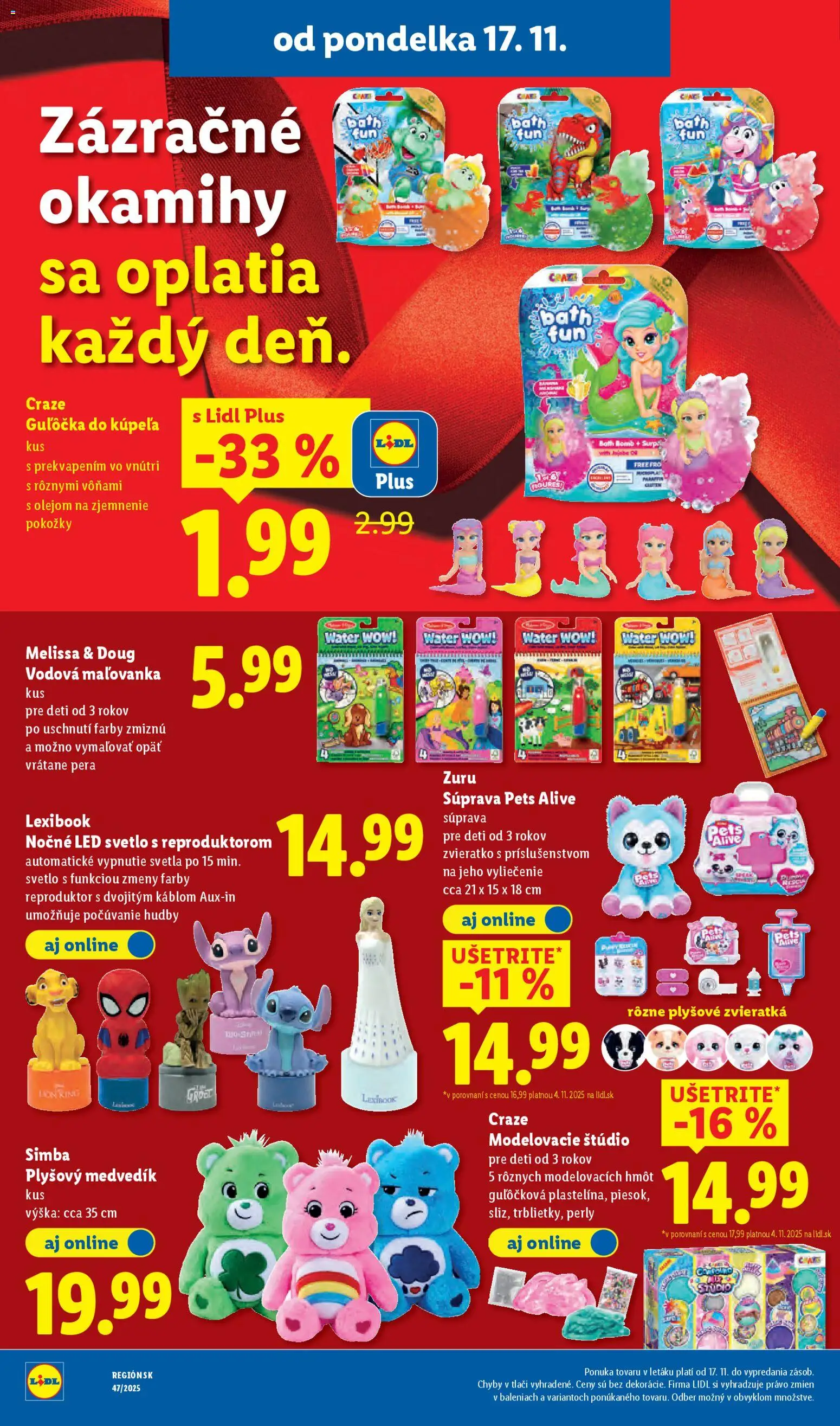 Nové Lidl akcie – leták je platný od 17.11.2025 | Strana: 46 | Produkty: Svetlo, Led, Reproduktor
