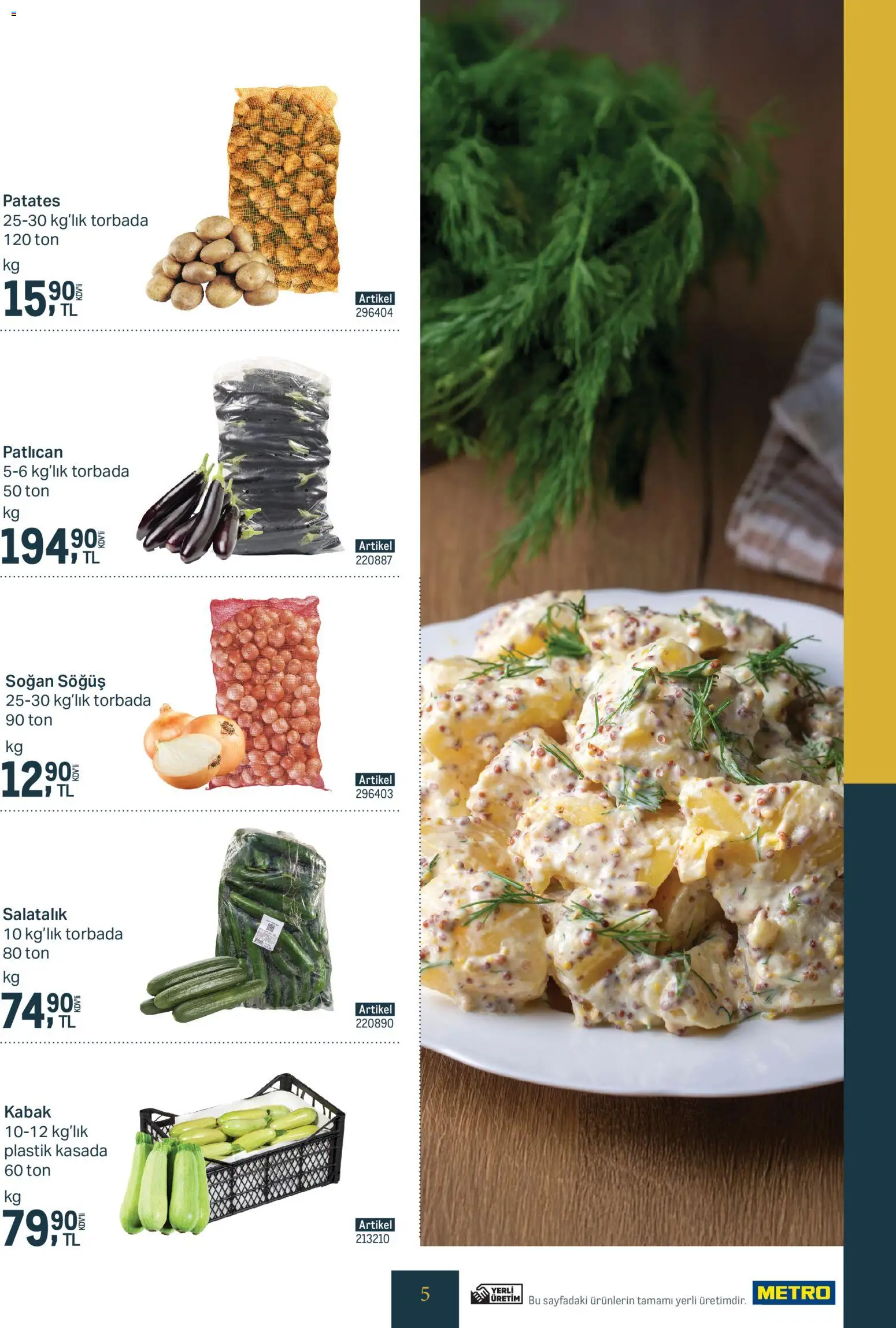Metro - Kurum ve İşletme Mutfakları - 11.03.2026 tarihinden itibaren geçerlidir | Sayfa: 5
