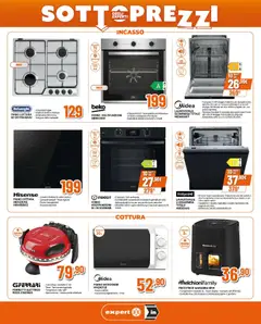 Anteprima del volantino Ipercoop volantino Expert valido a partire dal 12.03.2026 | Pagina: 3 | Prodotti: Microonde, Acqua, Piano cottura, Lavastoviglie