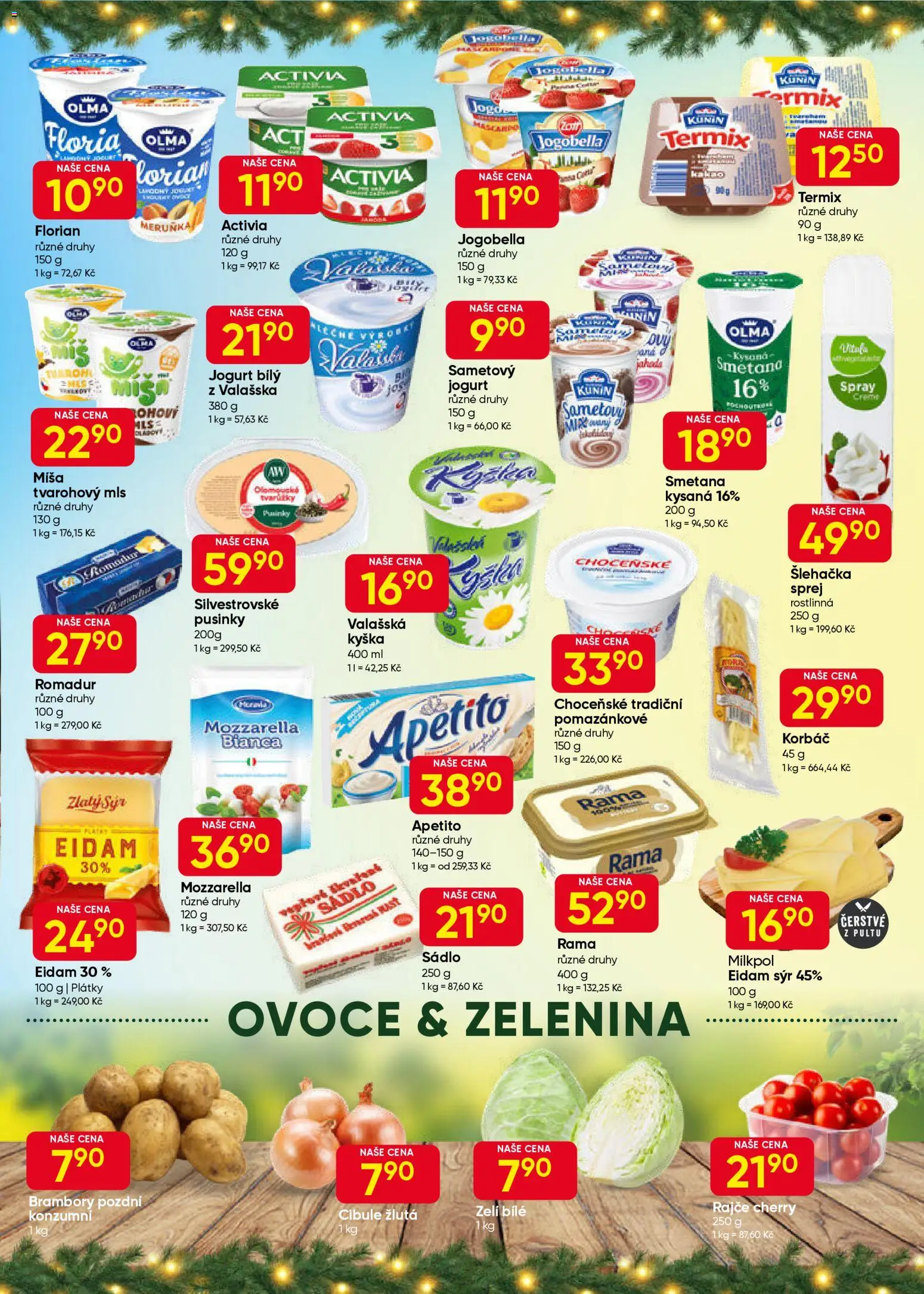 Hruška leták od 10.12.2025 | Strana: 3 | Produkty: Sádlo, Jogurt, Šlehačka, Cibule