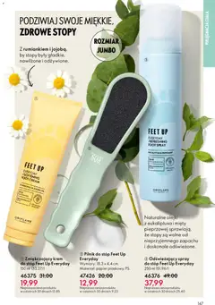 Pogląd oferty "Oriflame Katalog 2 2026" - ważna od 21.01.2026 | Strona: 147 | Produkty: Krem, Spray do stóp