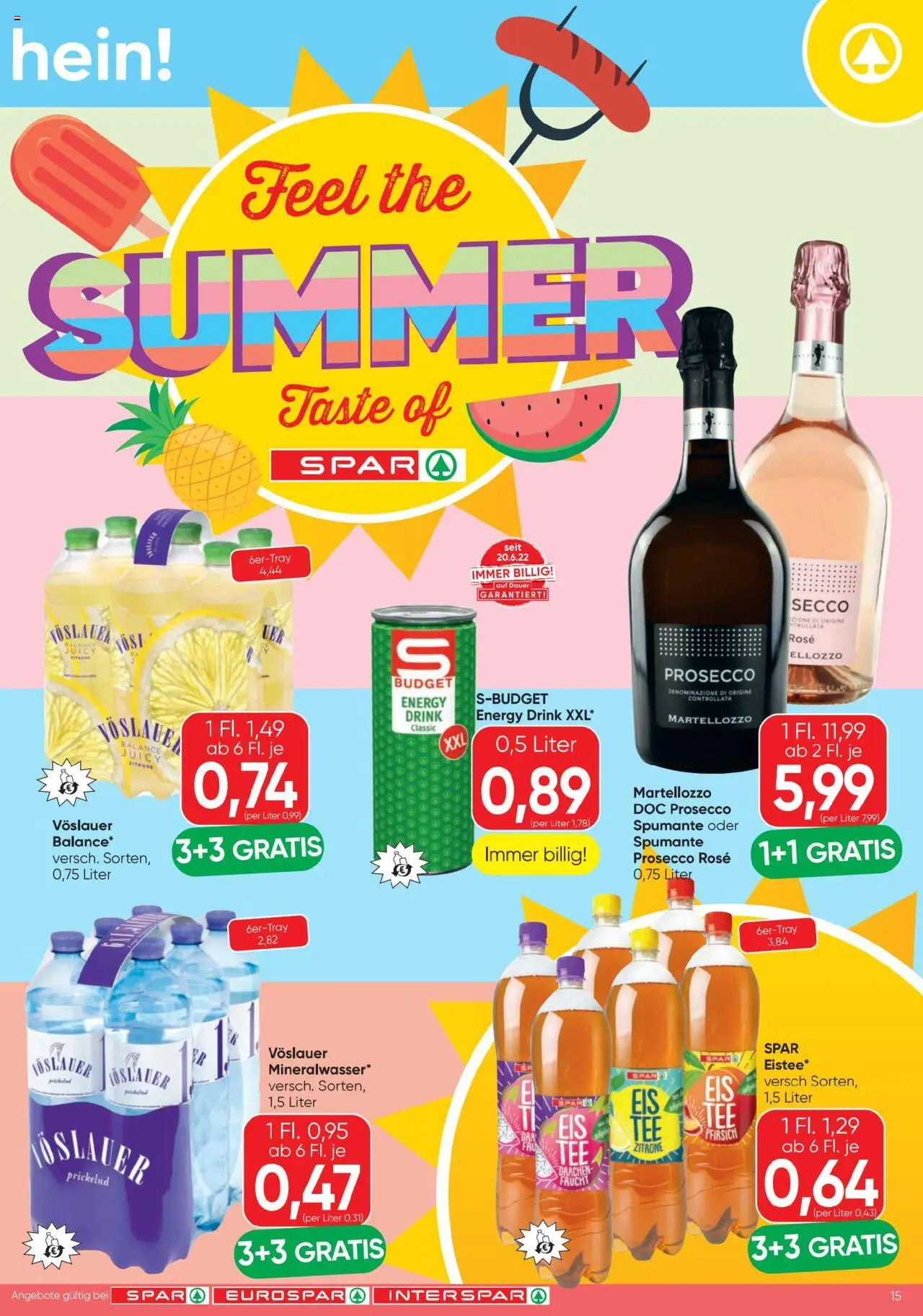 Spar Flugblatt gültig ab 31.07.2025 | Seite: 15 | Produkte: Zitrone, Pfirsich