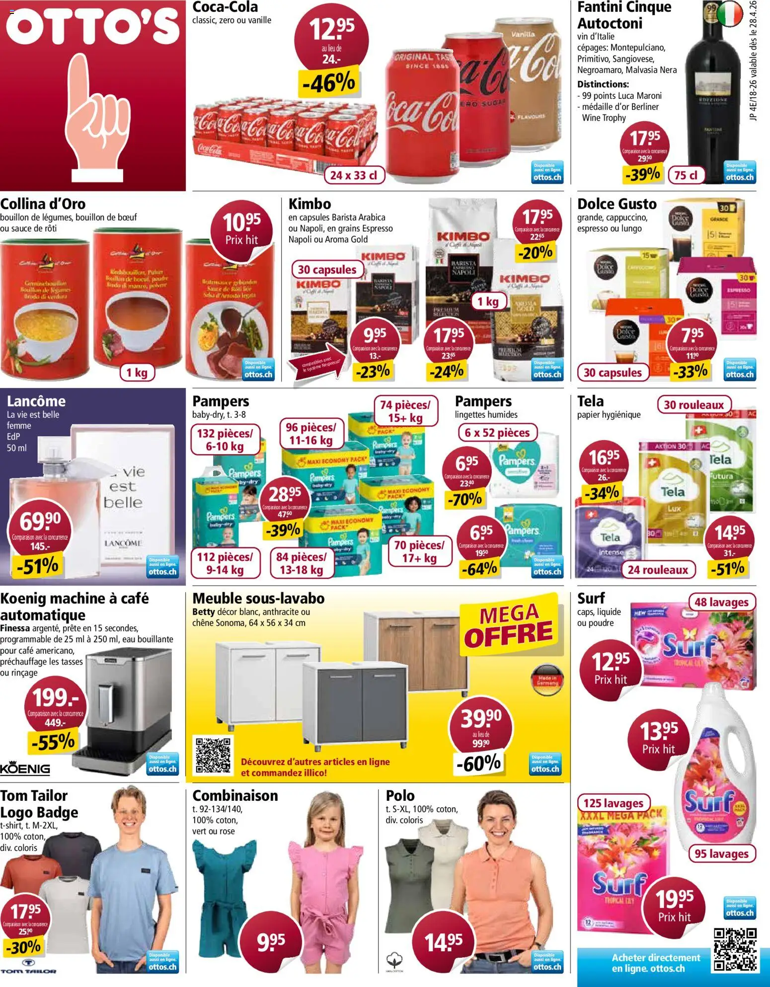 Otto's aktionen FR – gültig ab 28.04.2026 | Seite: 1 | Produkte: Coca Cola, Pampers