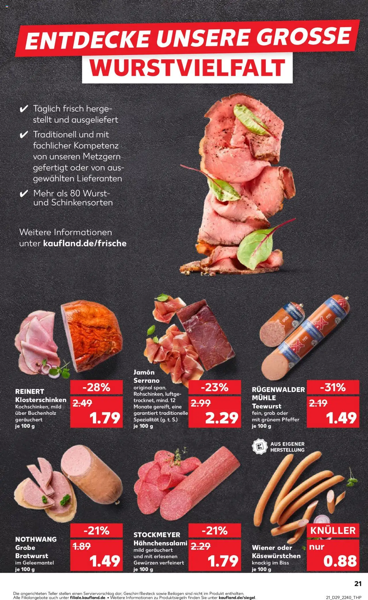 Kaufland prospekt Stuttgart	 - gültig ab dem 17.07.2025 | Seite: 21 | Produkte: Mühle, Bratwurst, Pfeffer, Wurst