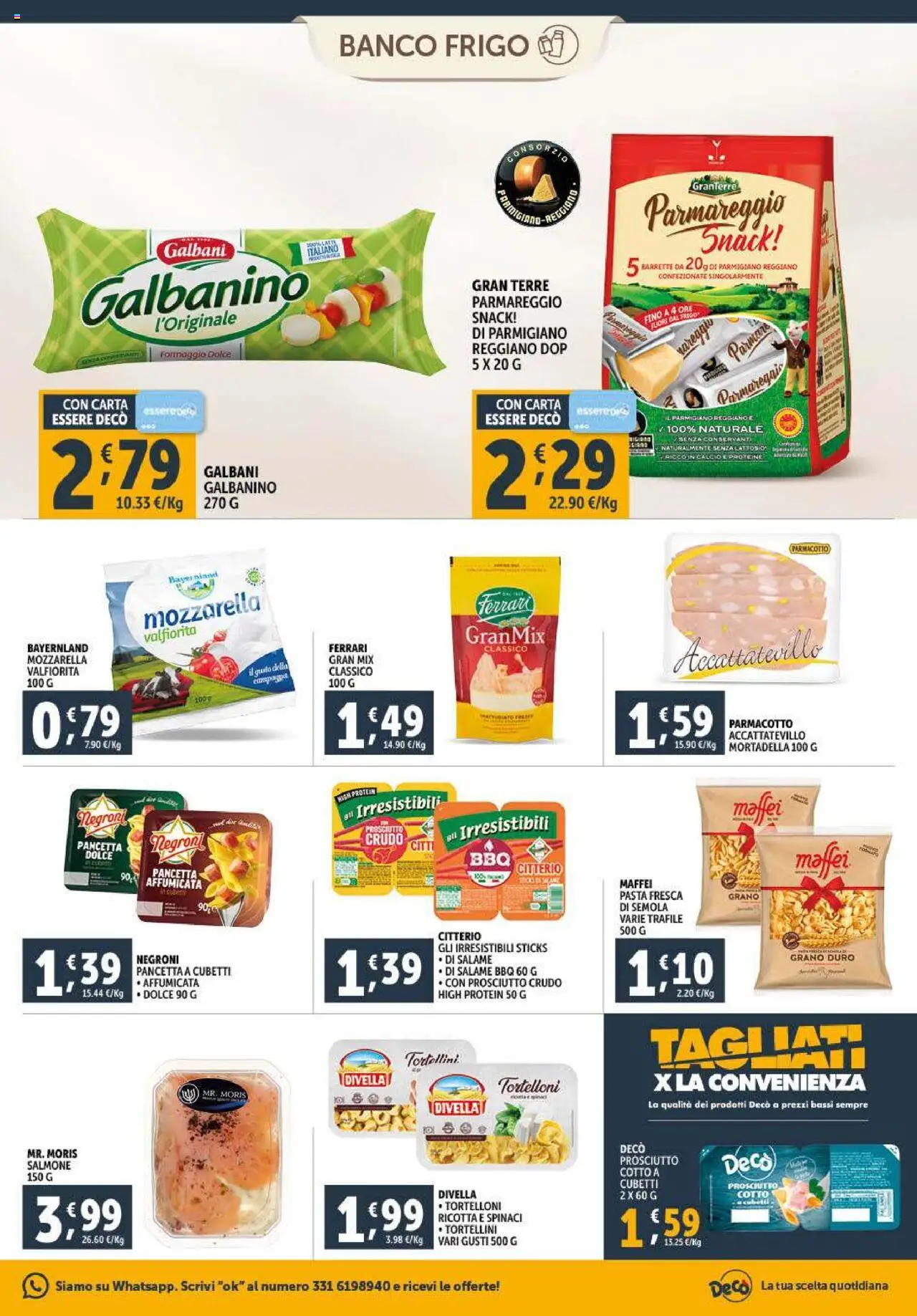 Volantino Decò del 23.09.2025 | Pagina: 7 | Prodotti: Salame, Pancetta, Spinaci, Ricotta