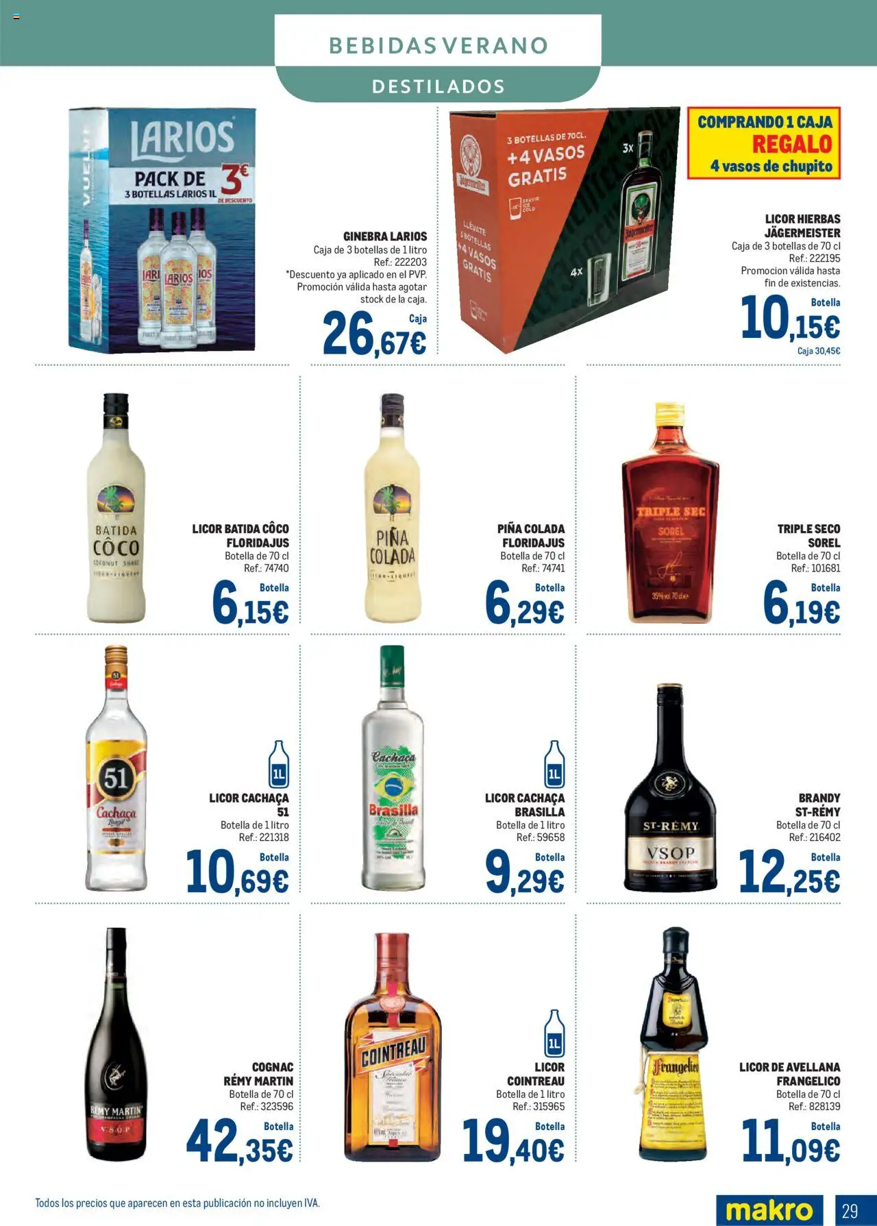Makro - Bebidas Especial Verano Centro │ válido desde el 04.08.2025 | Página: 29 | Productos: Τυρόπιτα, Piña, Ginebra, Μαύρο πιπέρι