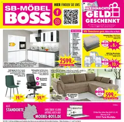 SB Möbel Boss Prospekt 	 ab 15.11.2025 gültig | Seite: 12 | Produkte: Kissen, Kühlschrank, Kochfeld, Chefsessel
