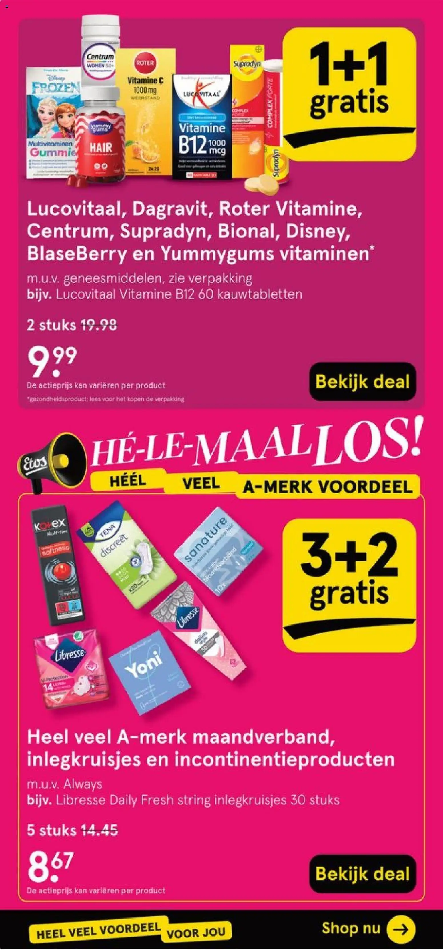 {H1} | Pagina: 4 | Producten: Panty, Pads, Centrum, Vitamine C