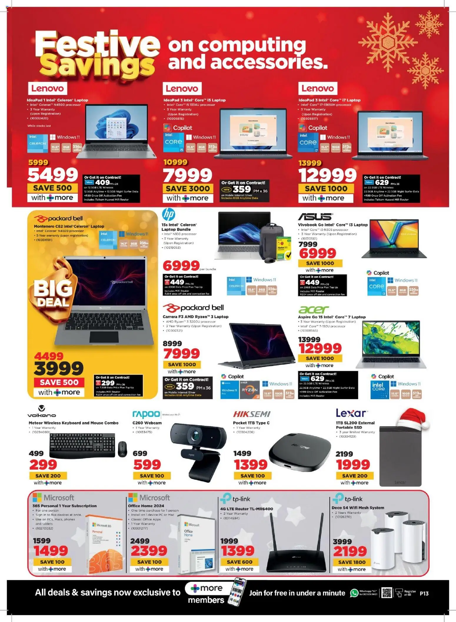New HiFi Corp catalogue – valid from 17.12.2025 | Page: 13 | Products: Router, PC, Mouse, Laptop