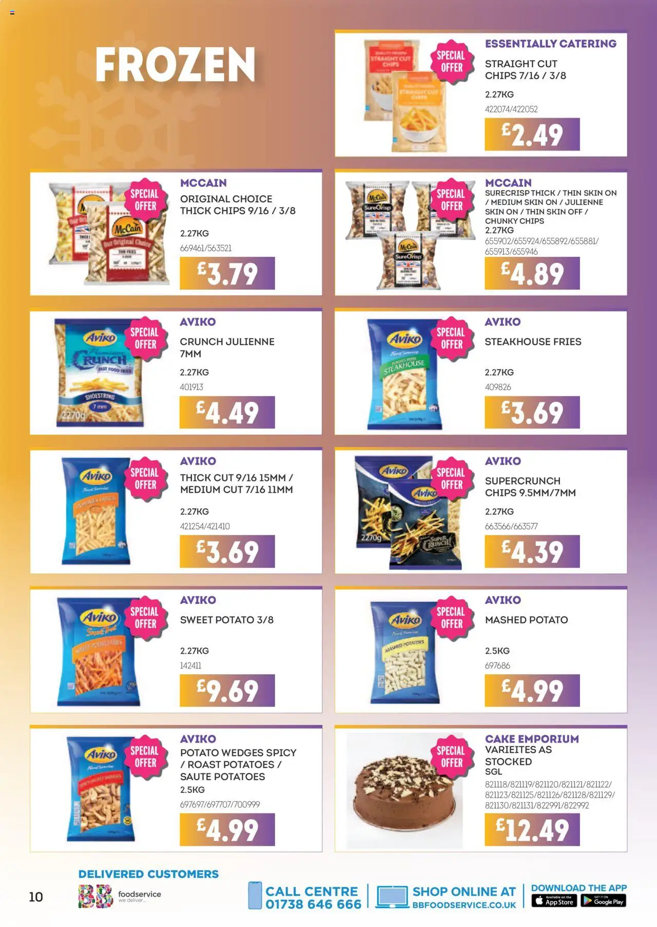 | Page: 10 | Products: Chips, Cake, Potatoes