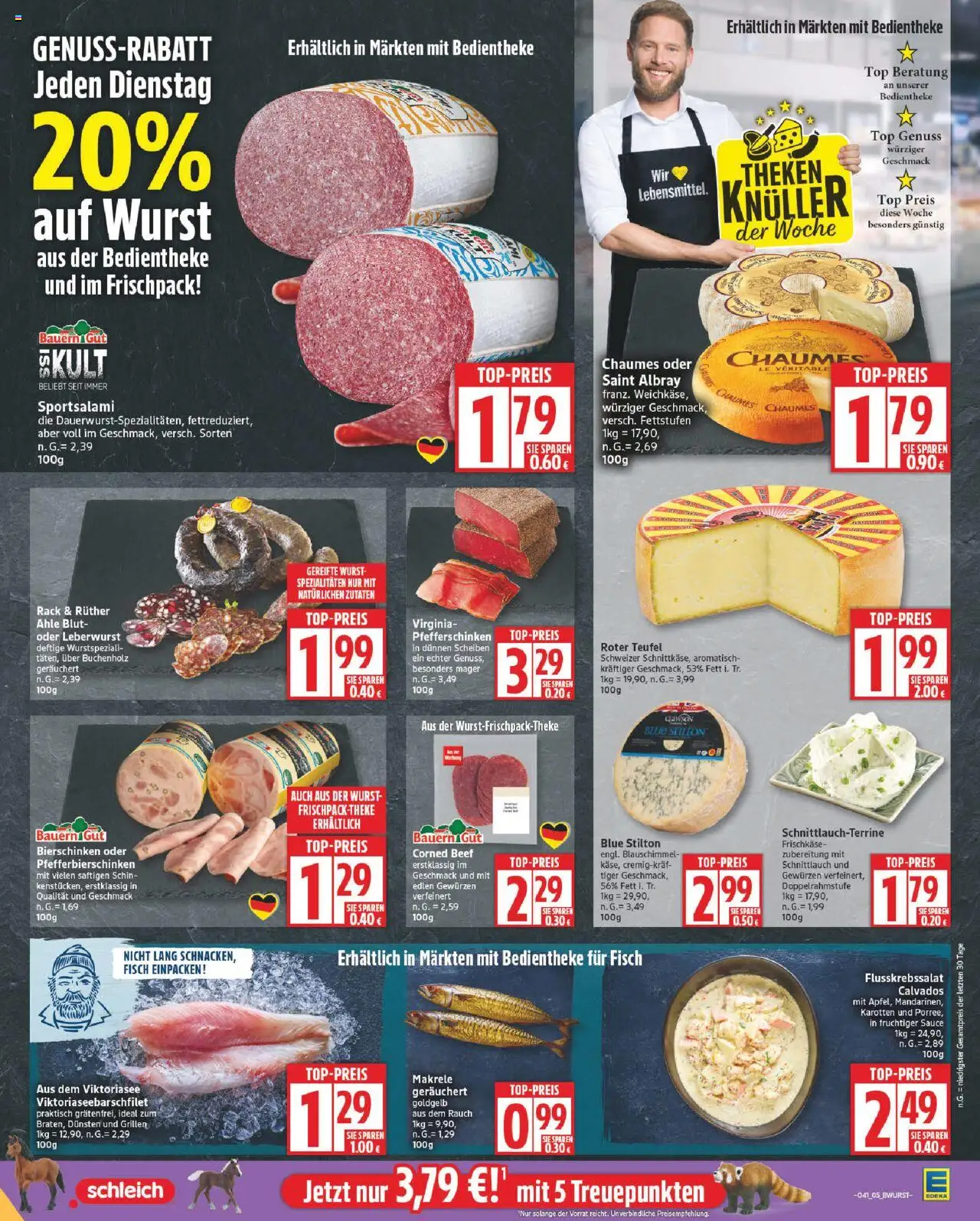 Edeka Prospekt 	 – gültig ab 06.10.2025 | Seite: 5 | Produkte: Top, Fisch, Wurst, Frischkase