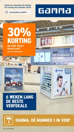 GAMMA - Folder - Voorbeeld van een folder van GAMMA, geldig van 20.10.2025