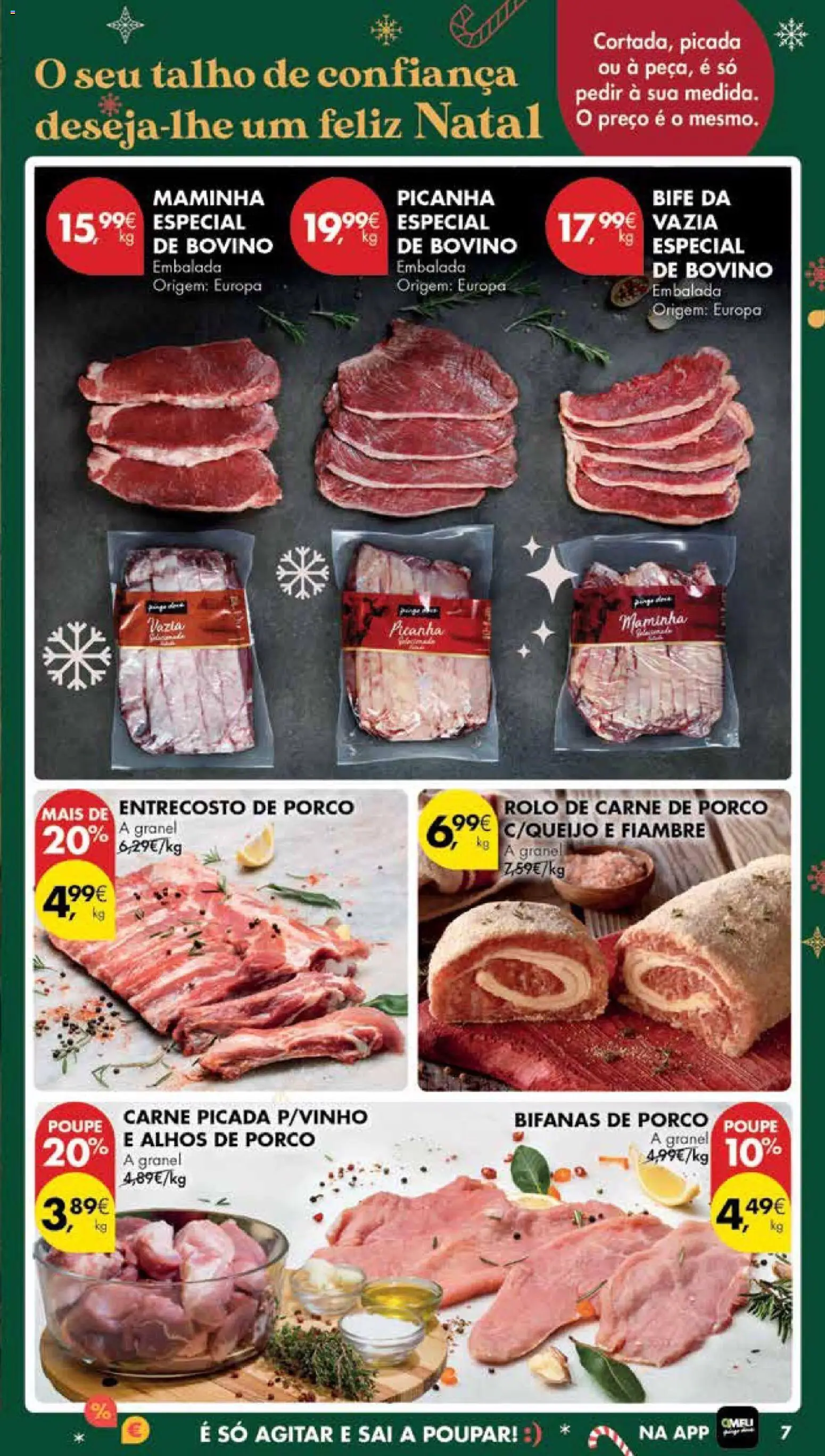 Pingo Doce Poupe Esta Semana Madeira │ válido de 16.12.2025 | Página: 7 | Produtos: Alhos, Carne picada, Queijo, Vinho
