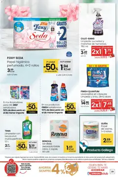 Vista previa Eroski - Quen ben te quere farache aforrar válido desde el 15.01.2026 | Página: 29 | Productos: Papel higienico, Lavavajillas, Βούρτσα στεγνωτηρίου, Caja