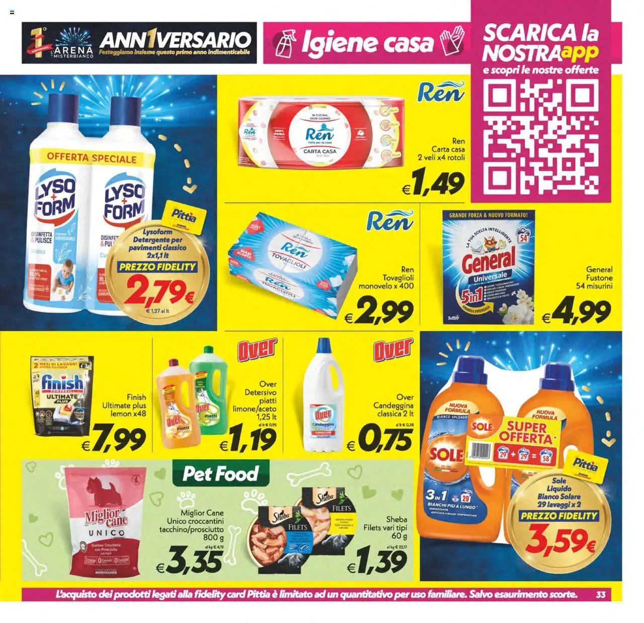 Volantino SuperConveniente del 10.10.2025 | Pagina: 33 | Prodotti: Uova, Detergente, Cereali, Prosciutto