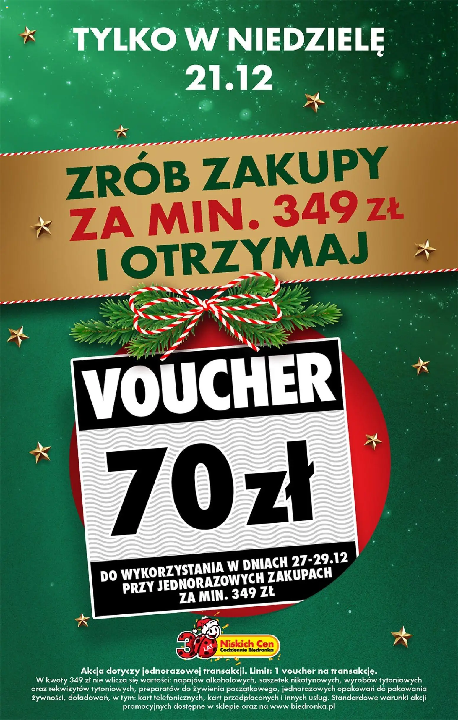 Biedronka gazetka - Najtańsza niedziela od 21.12.2025 | Strona: 2