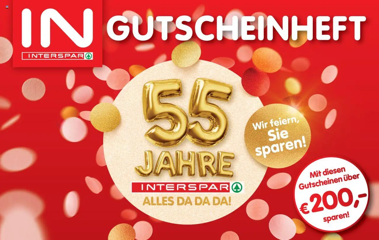 Interspar - Gutscheinheft 55 Jahre  gültig ab 31.07.2025 | Seite: 1