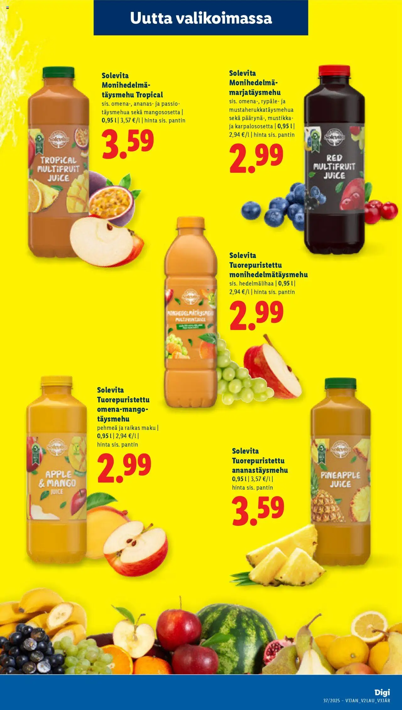 Lidl tarjoukset - Rovaniemi – voimassa 11.09.2025 alkaen | Sivu: 3 | Tuotteet: Mango, Mustikka, Ananas