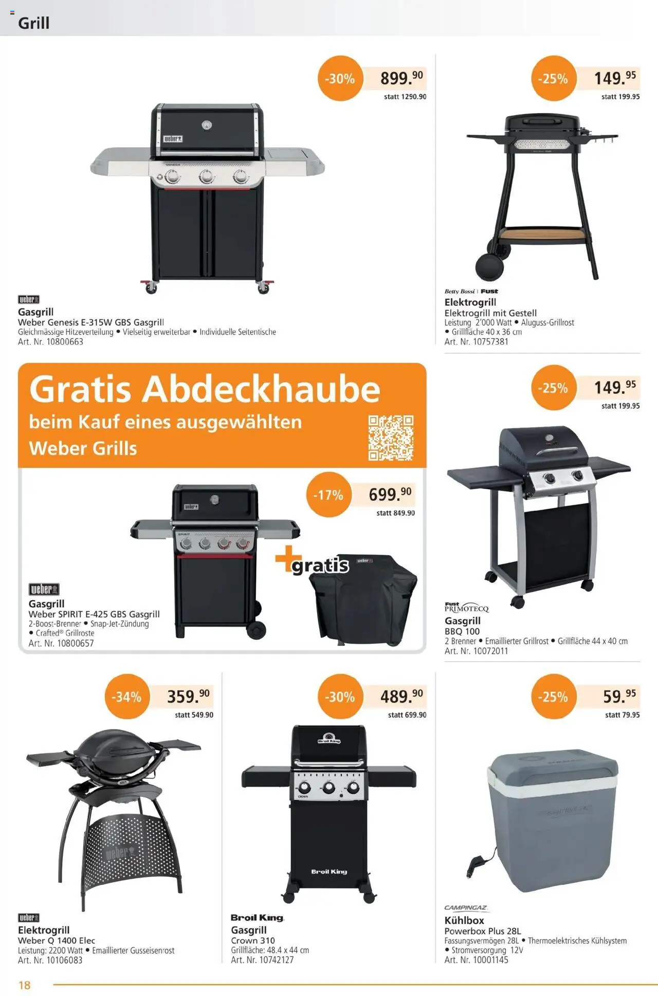 Fust Aktionen ab 23.06.2025 | Seite: 18 | Produkte: Grill