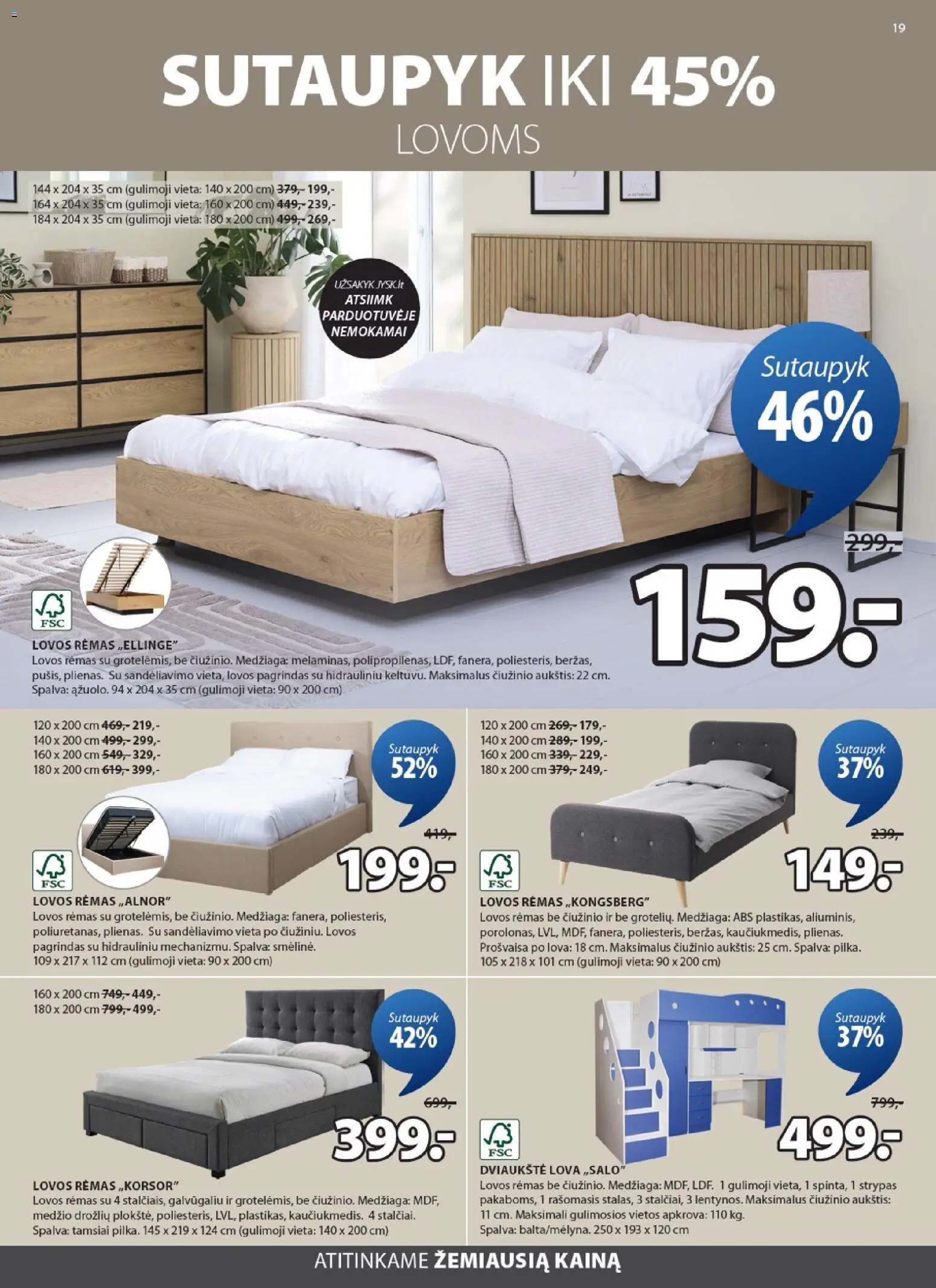 JYSK akcijos nuo 03.03.2026 | Puslapis: 19