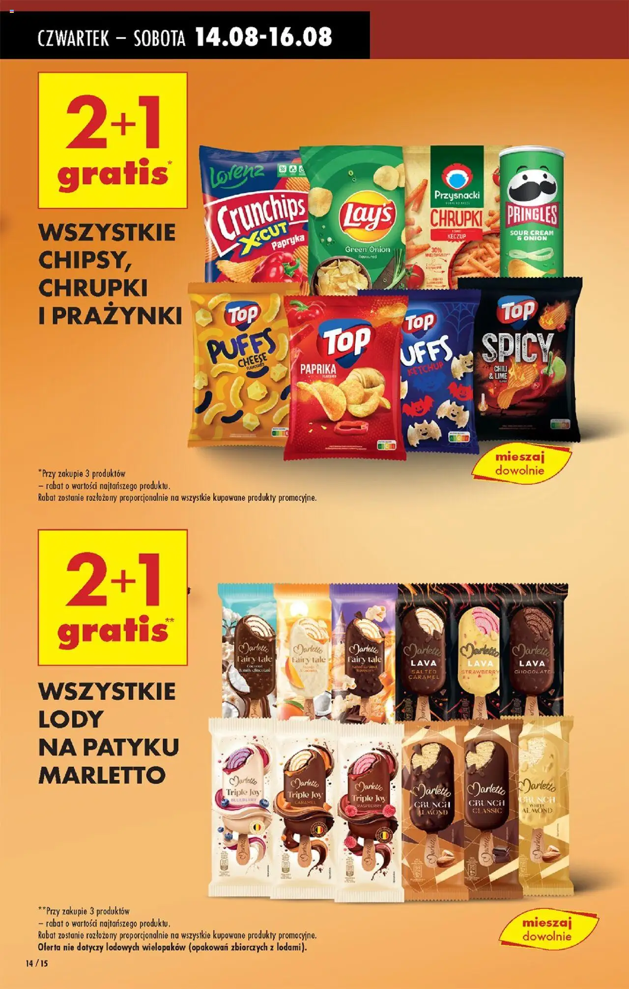 Biedronka gazetka - Oferta w tym tygodniu od 14.08.2025 | Strona: 16 | Produkty: Chili, Top, Ketchup, Chrupki